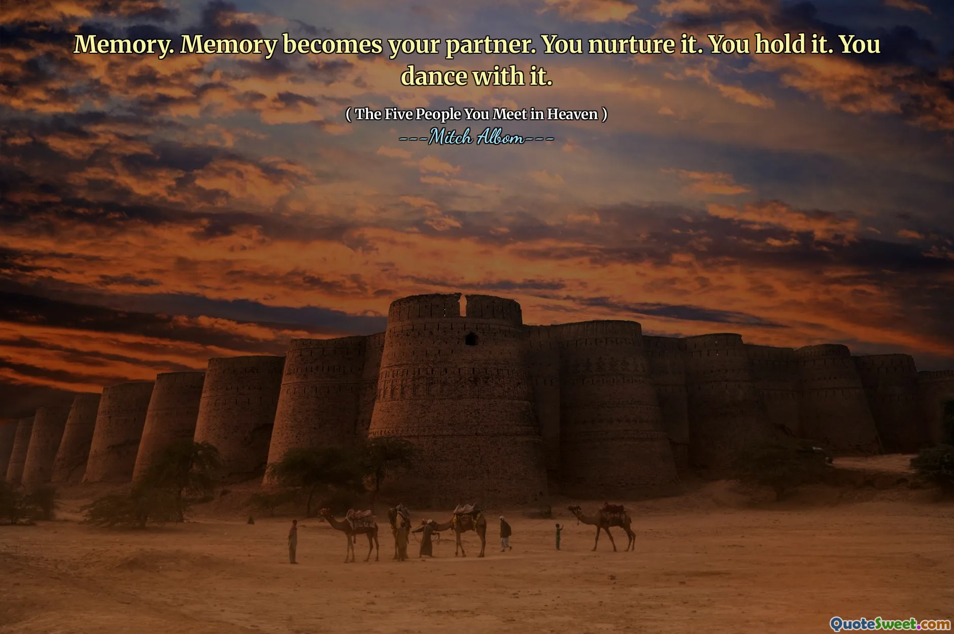 Geheugen. Geheugen wordt je partner. Je koestert het. Je houdt het vast. Je danst ermee.