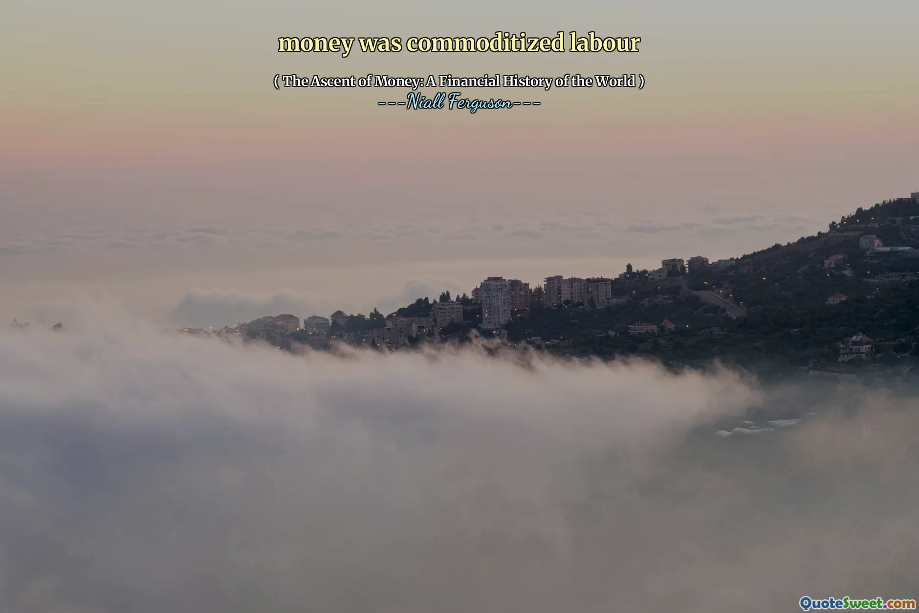 money was commoditized labour