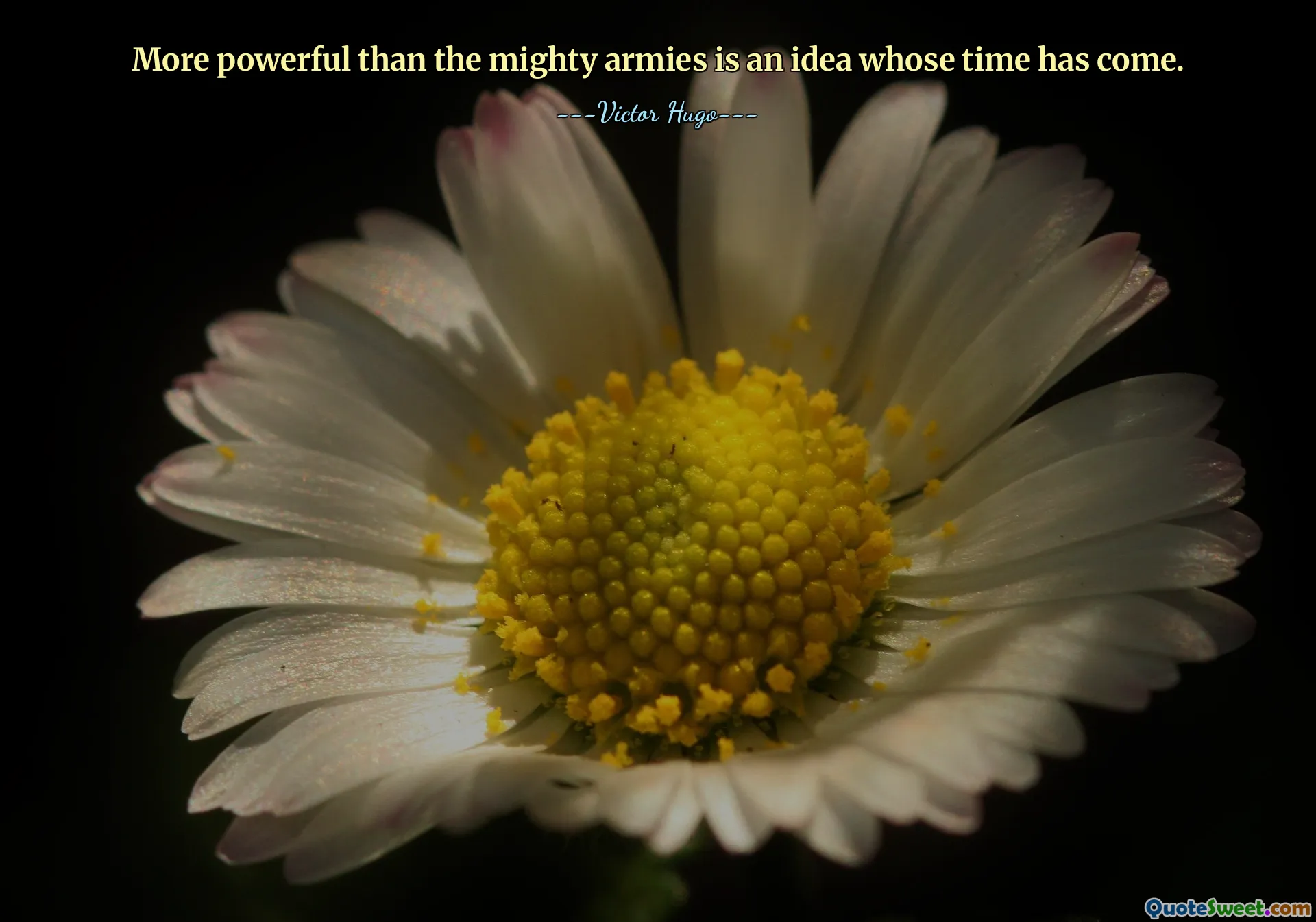 More powerful than the mighty armies is an idea whose time has come.