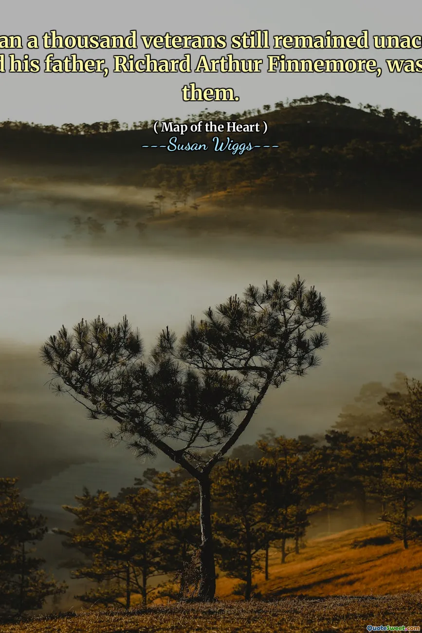 More than a thousand veterans still remained unaccounted for, and his father, Richard Arthur Finnemore, was one of them.