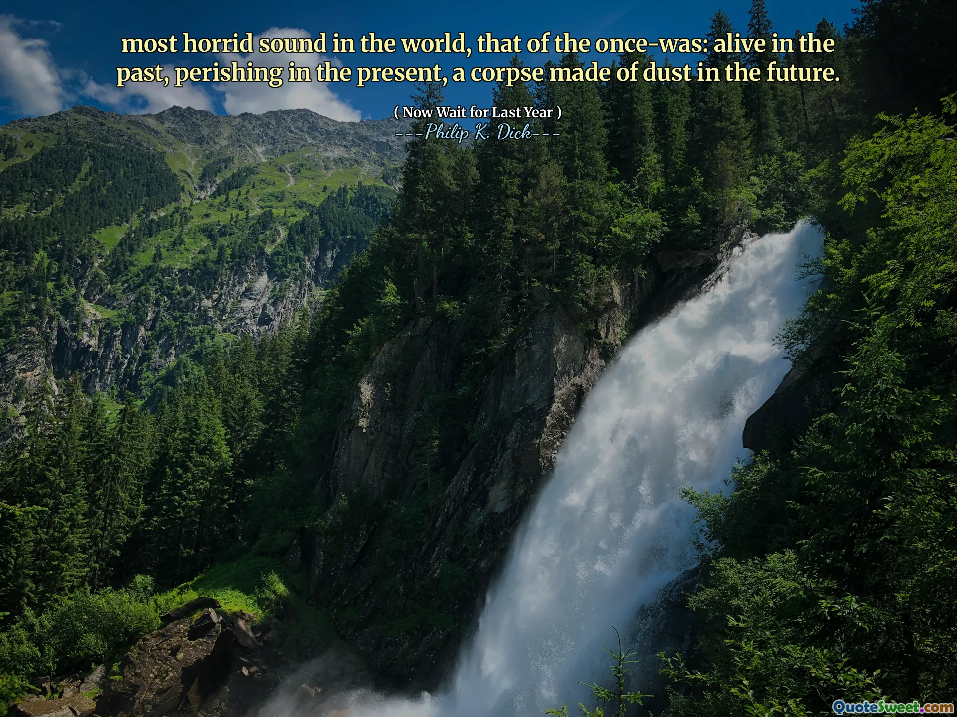 世界で最も恐ろしいサウンド、かつてはかつての音：過去に生きている、現在は滅び、将来のほこりで作られた死体。