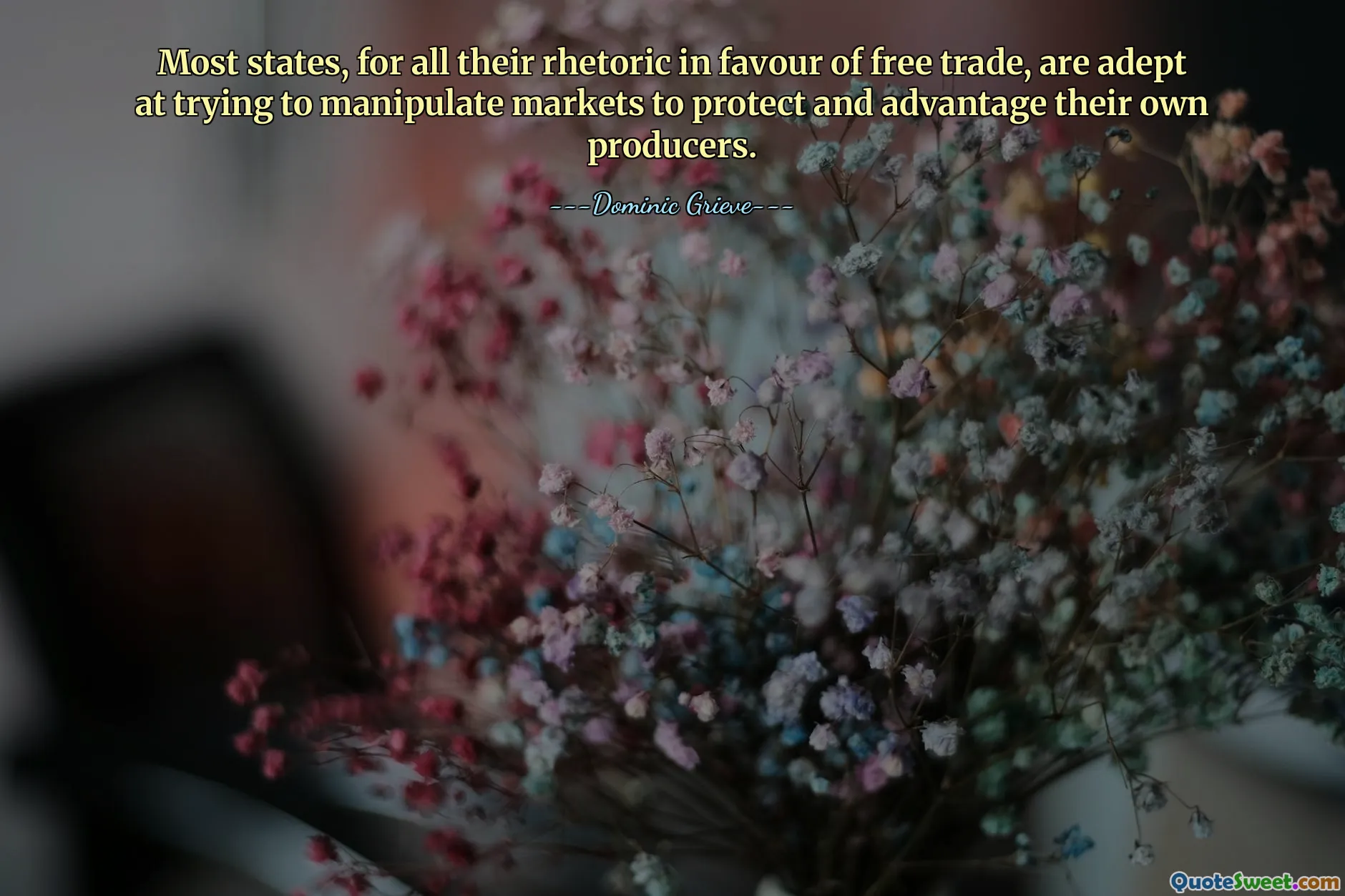 Most states, for all their rhetoric in favour of free trade, are adept at trying to manipulate markets to protect and advantage their own producers.