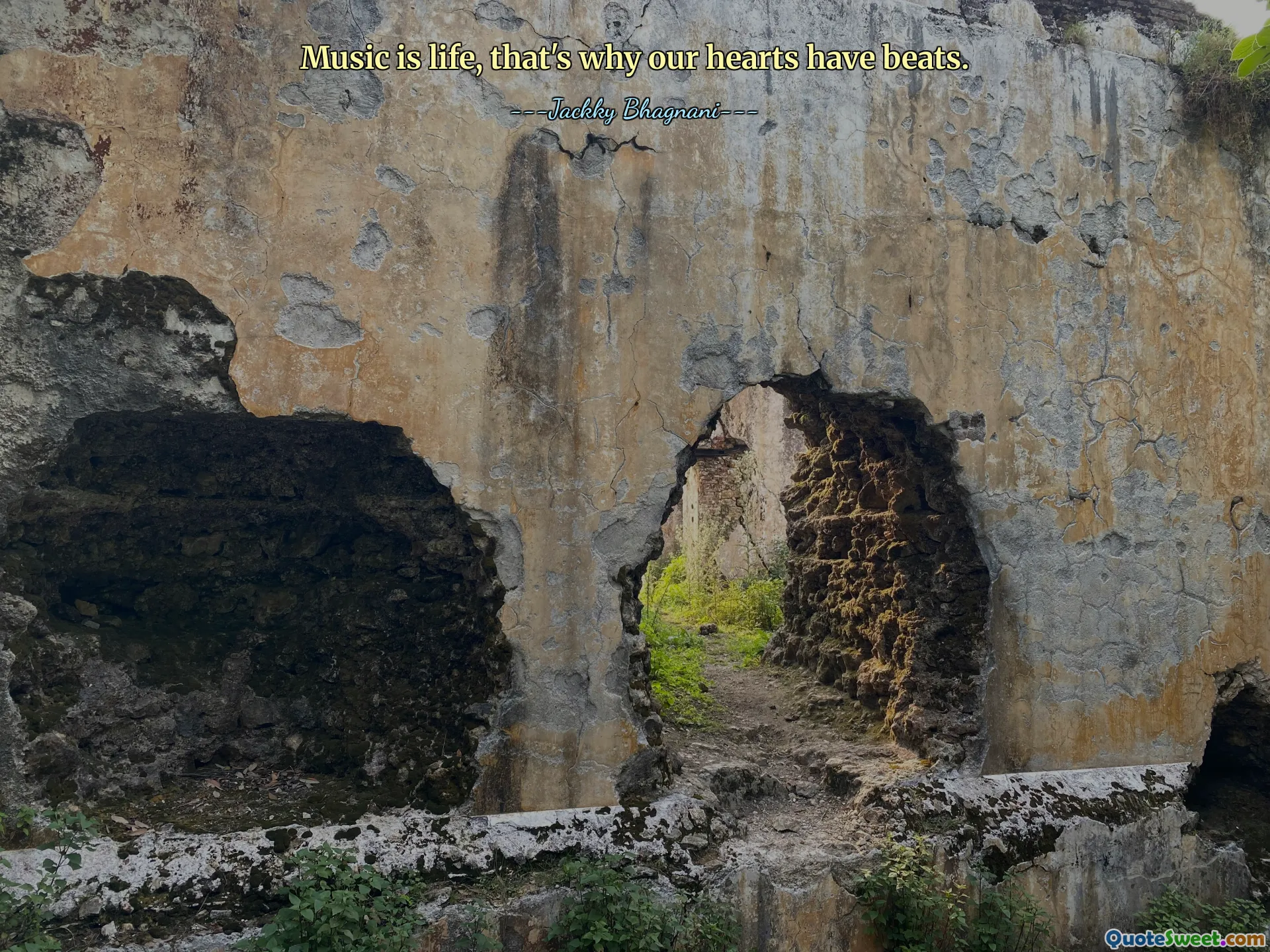 Music is life, that's why our hearts have beats.