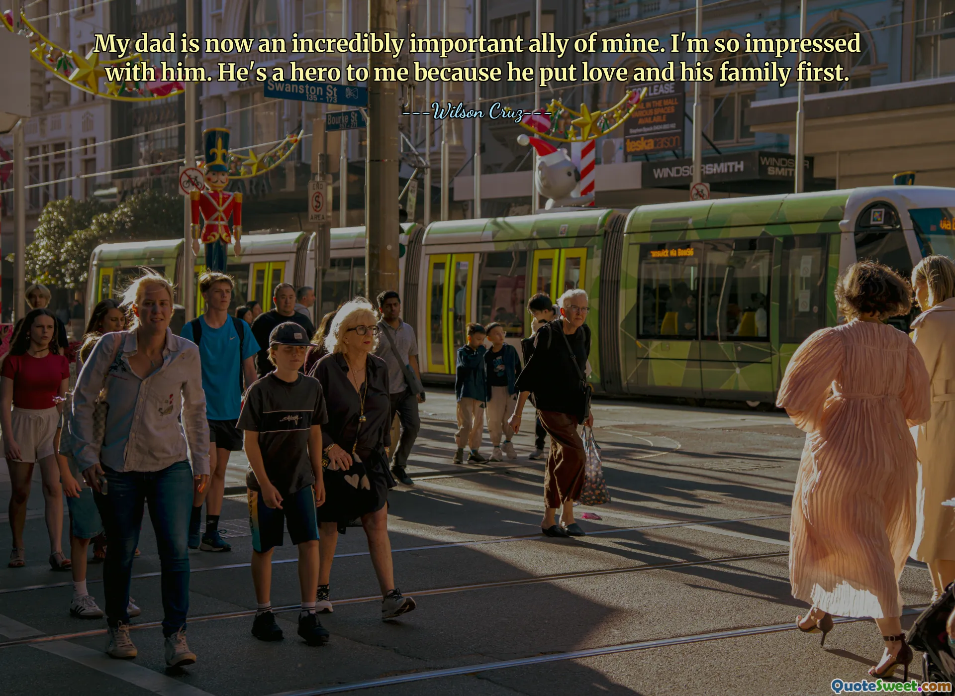 My dad is now an incredibly important ally of mine. I'm so impressed with him. He's a hero to me because he put love and his family first.