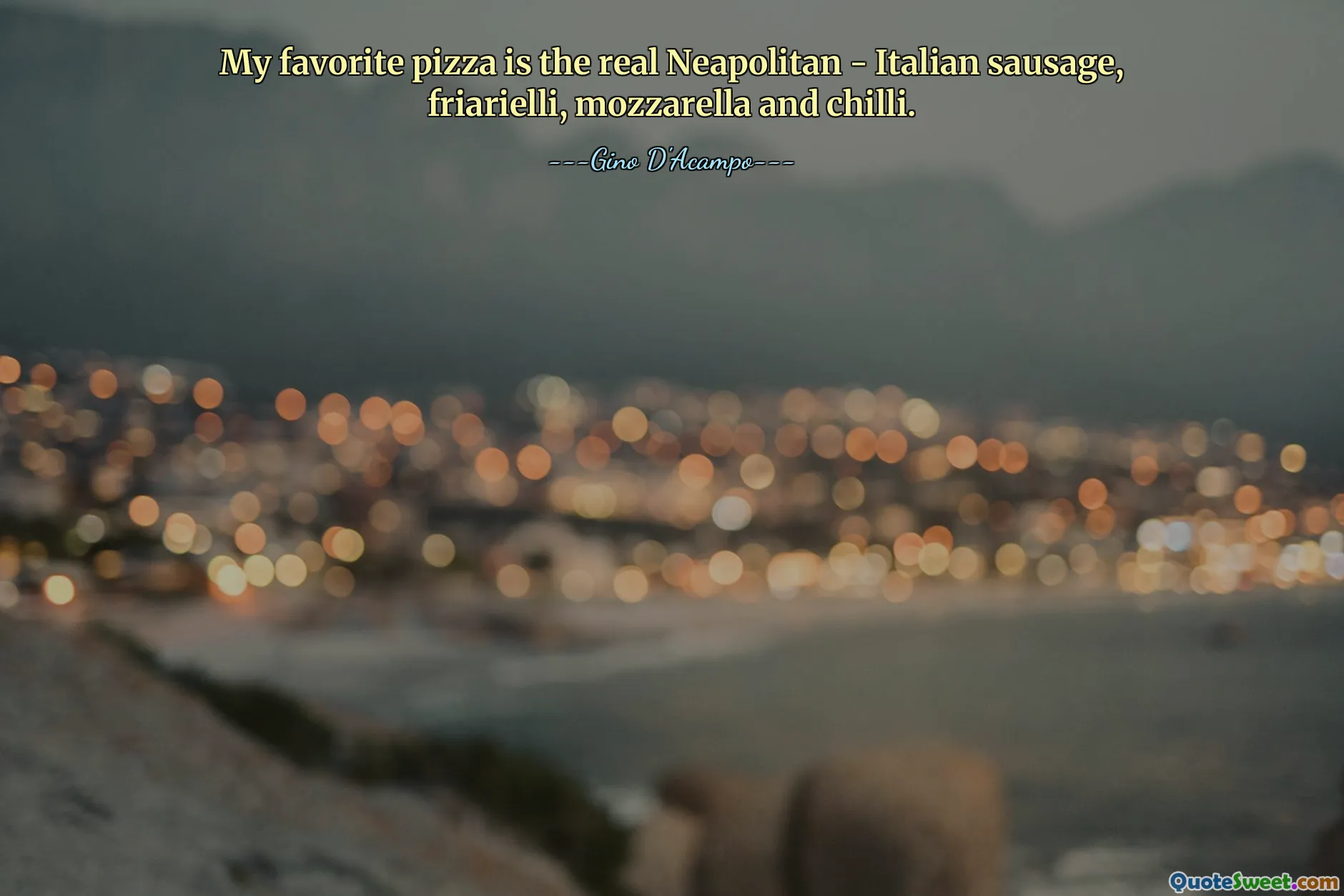 Pizza mea preferată este adevărata napolitană - cârnați italieni, friarielli, mozzarella și chilli.