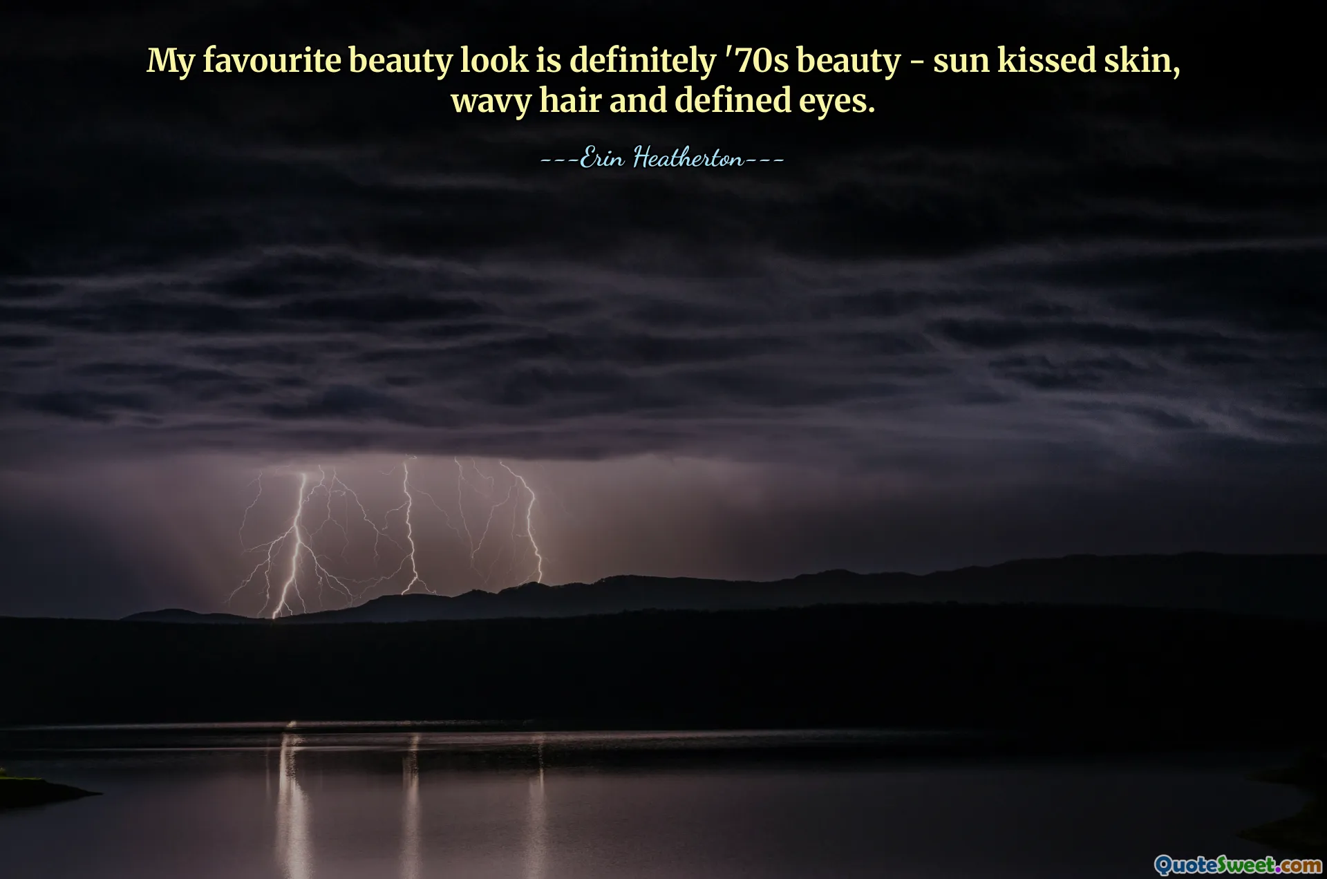 My favourite beauty look is definitely '70s beauty - sun kissed skin, wavy hair and defined eyes.