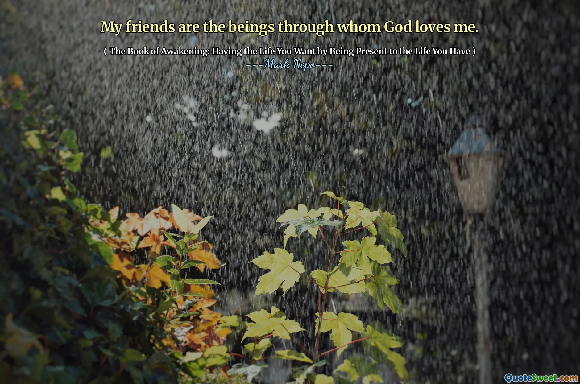 أصدقائي هم الكائنات التي يحبني الله.