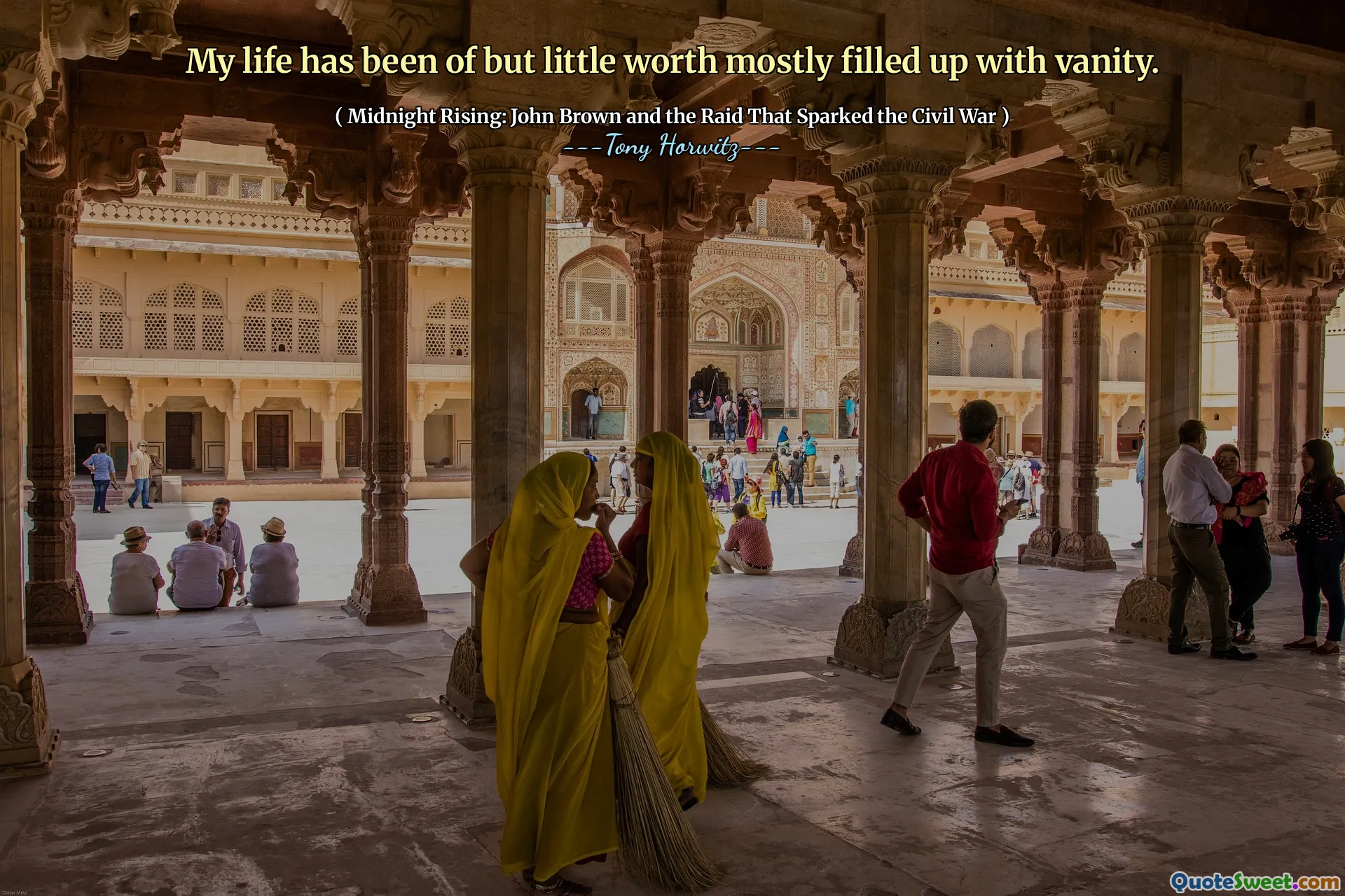 My life has been of but little worth mostly filled up with vanity.