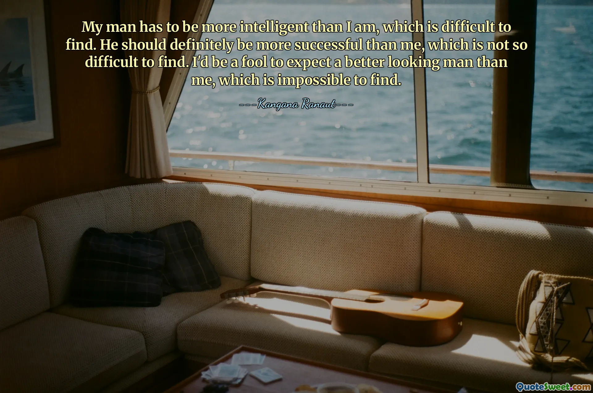 Min man måste vara intelligentare än jag, vilket är svårt att hitta. Han borde definitivt vara mer framgångsrik än jag, vilket inte är så svårt att hitta. Jag skulle vara en idiot att förvänta mig en snyggare man än mig, vilket är omöjligt att hitta.