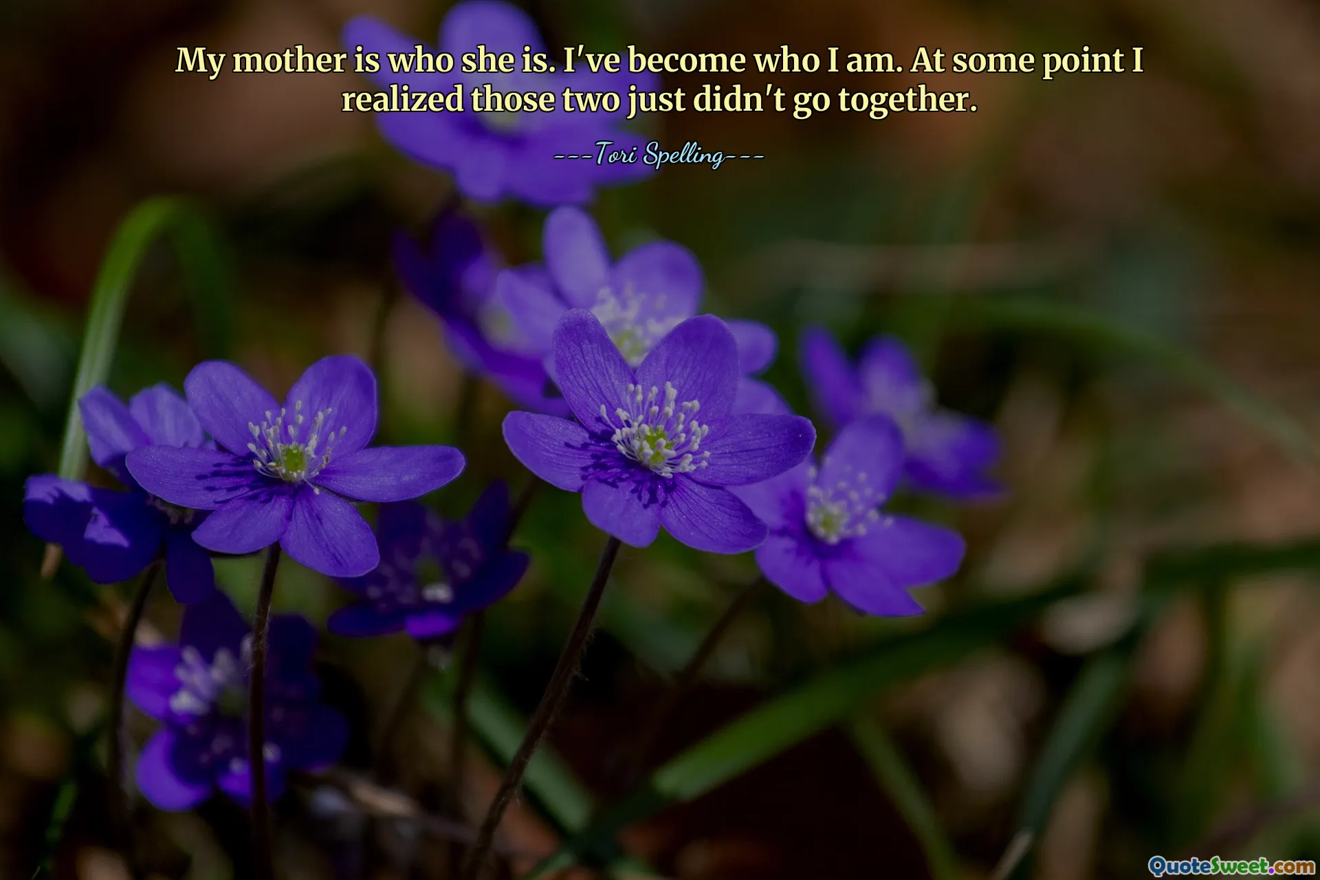 Moja matka jest, jaka jest. Stałem się tym, kim jestem. W pewnym momencie zdałem sobie sprawę, że te dwie rzeczy po prostu nie idą w parze.