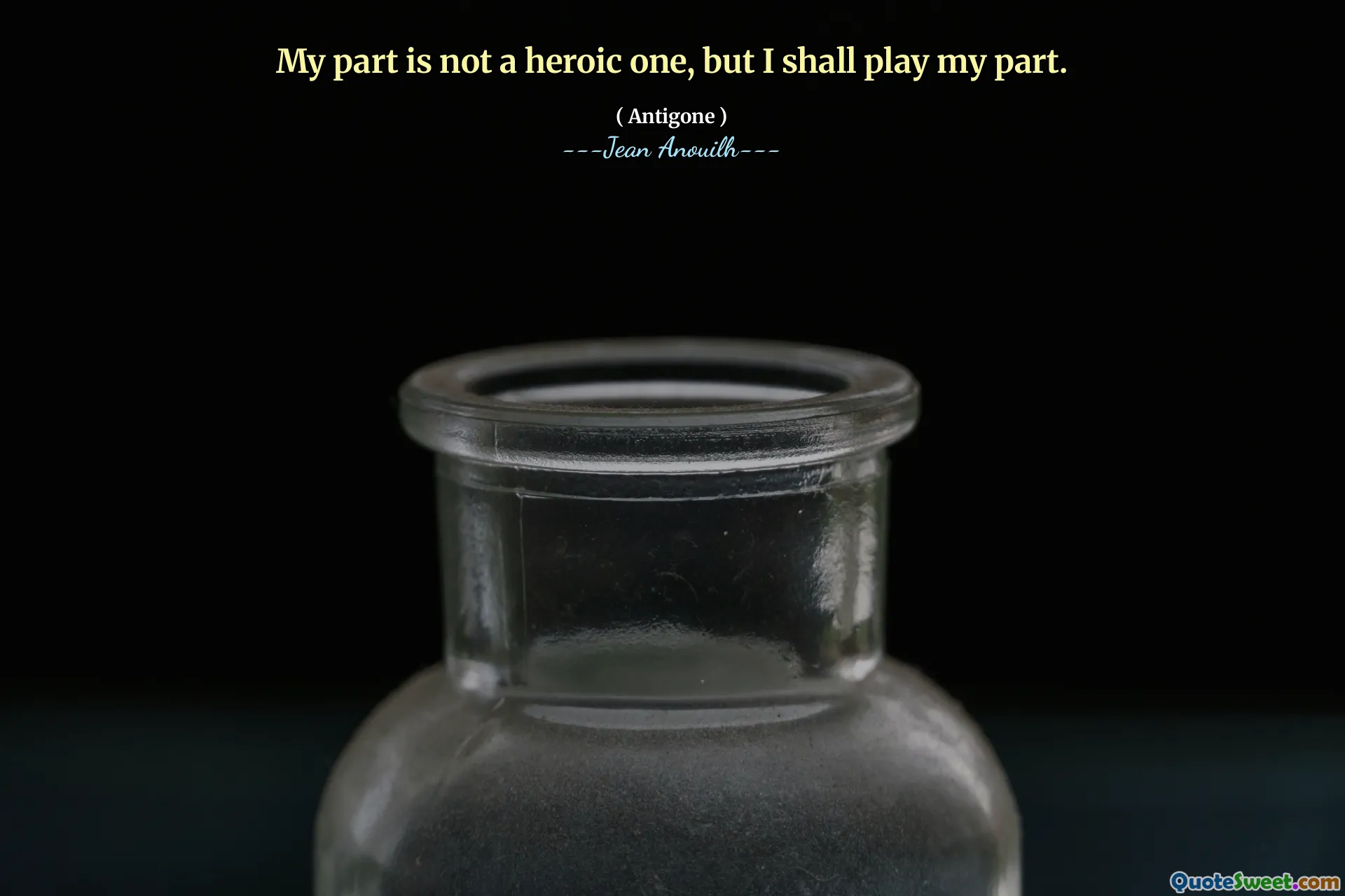 我的角色不是英勇的，但我会发挥自己的作用。