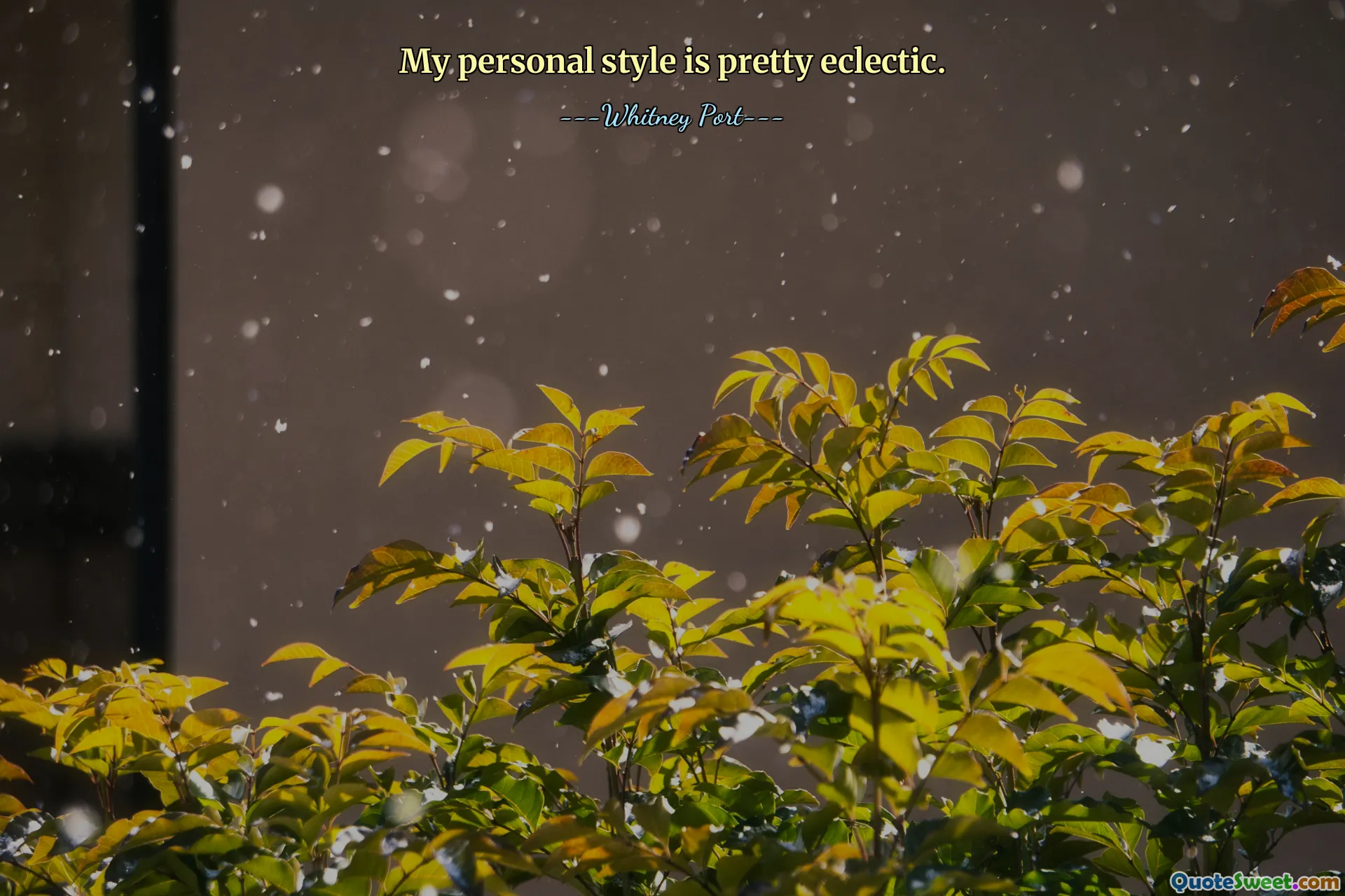 My personal style is pretty eclectic.