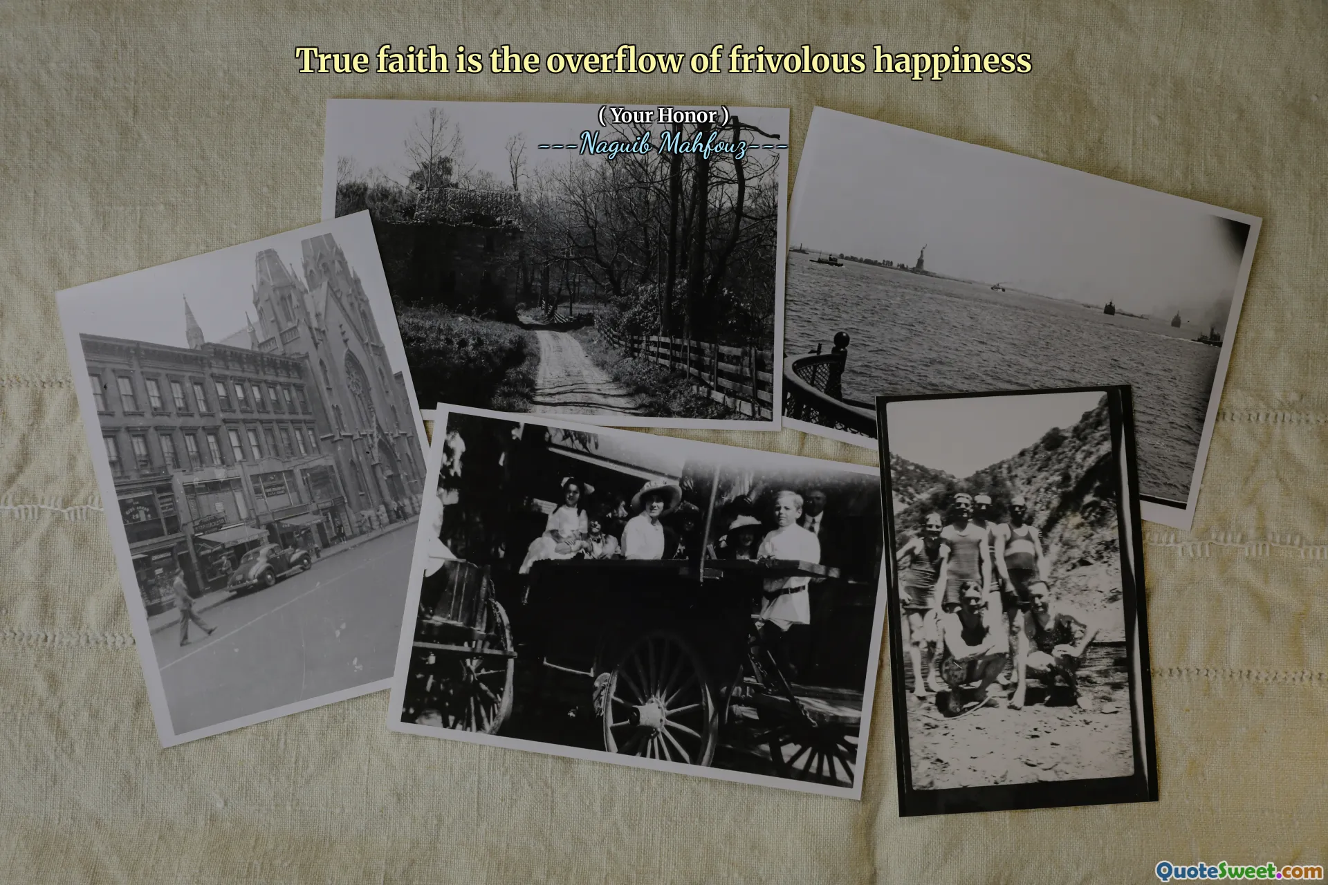 True faith is the overflow of frivolous happiness