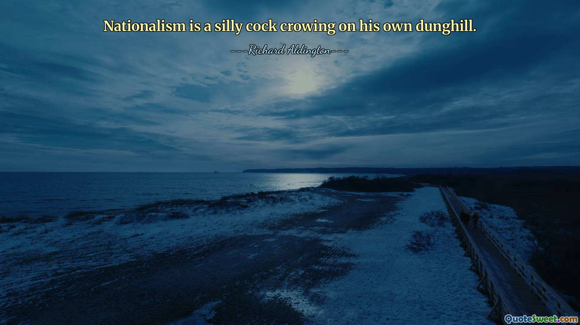 Nationalism is a silly cock crowing on his own dunghill.