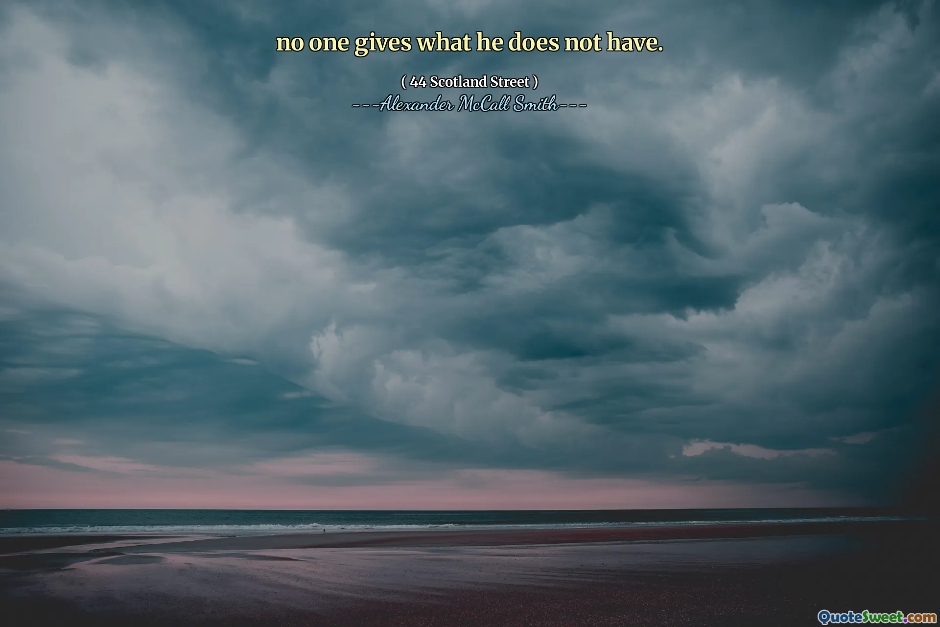 Ingen ger det han inte har.