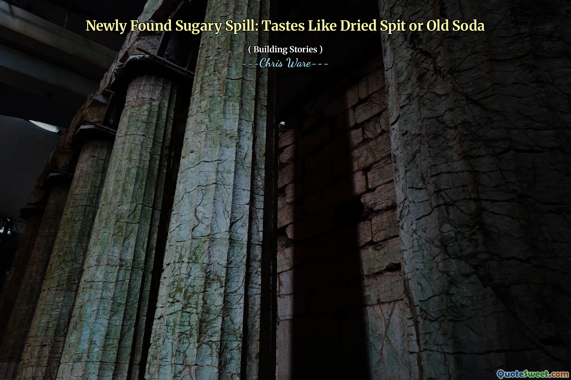 Newly Found Sugary Spill: Tastes Like Dried Spit or Old Soda