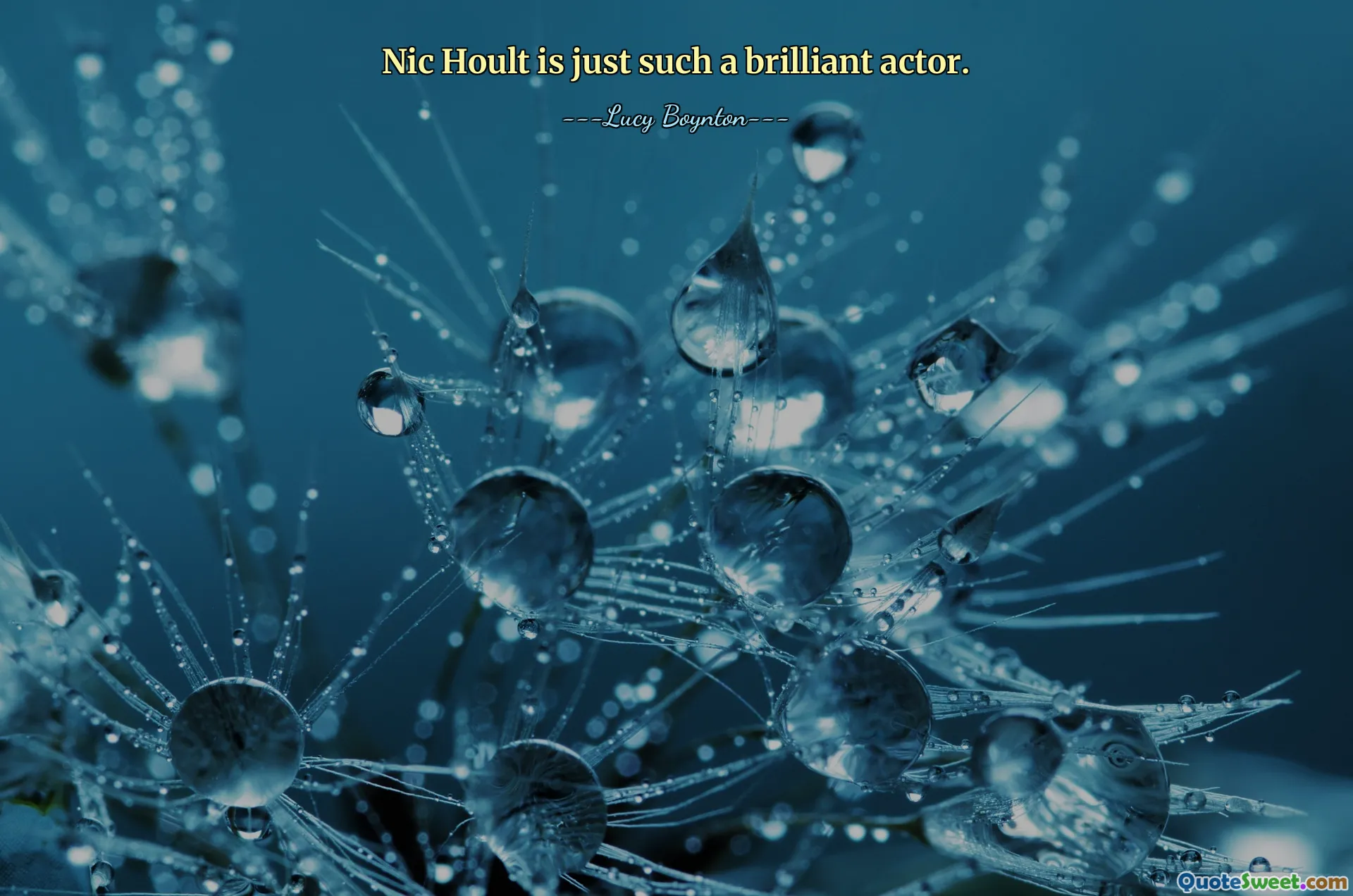 Nic Hoult is just such a brilliant actor.