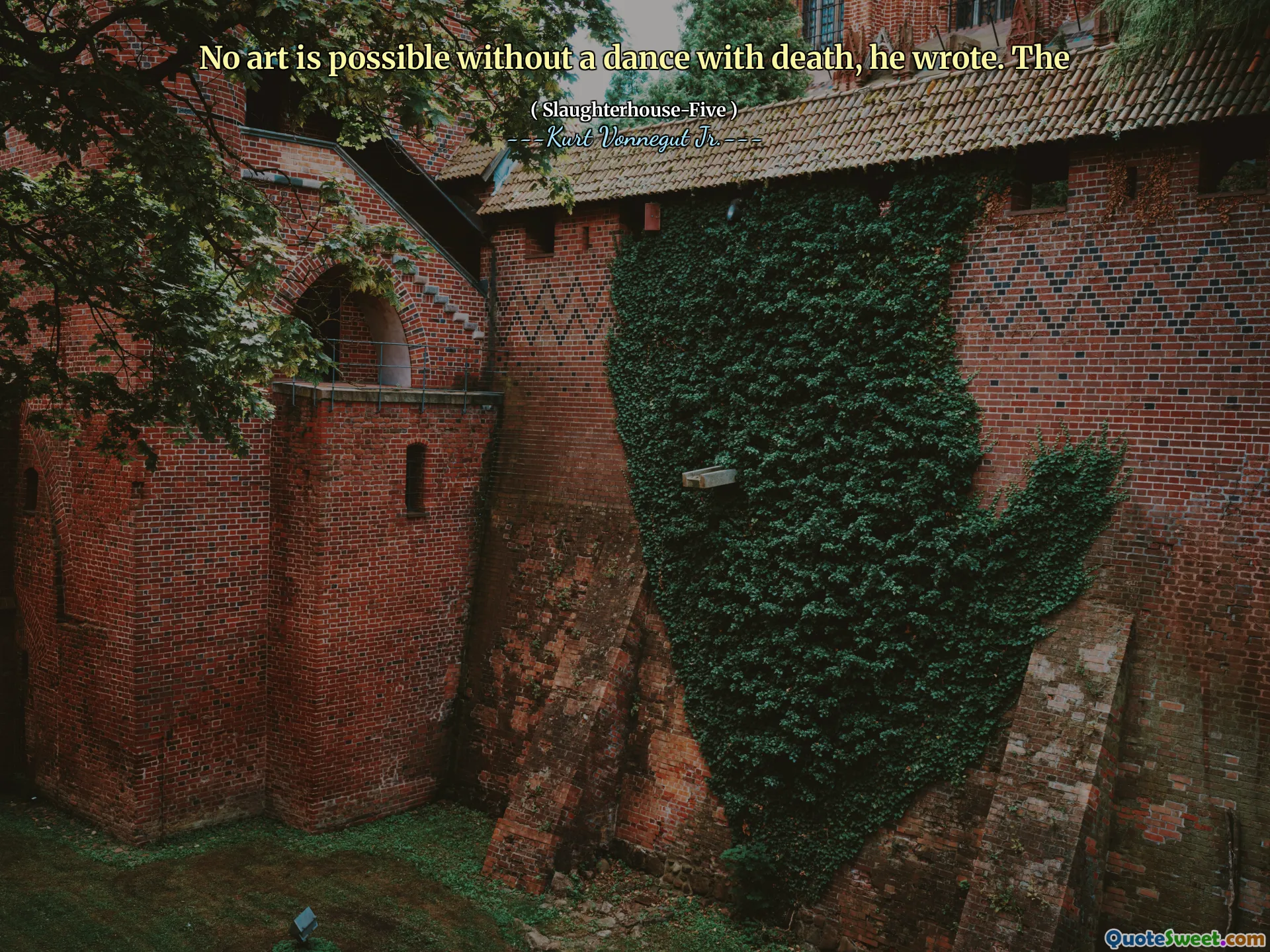 Geen kunst is mogelijk zonder een dans met de dood, schreef hij. De