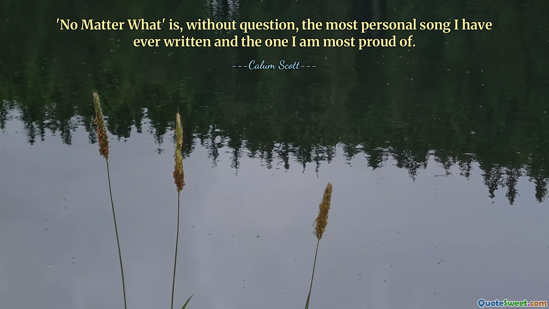 'No Matter What' is, without question, the most personal song I have ever written and the one I am most proud of.