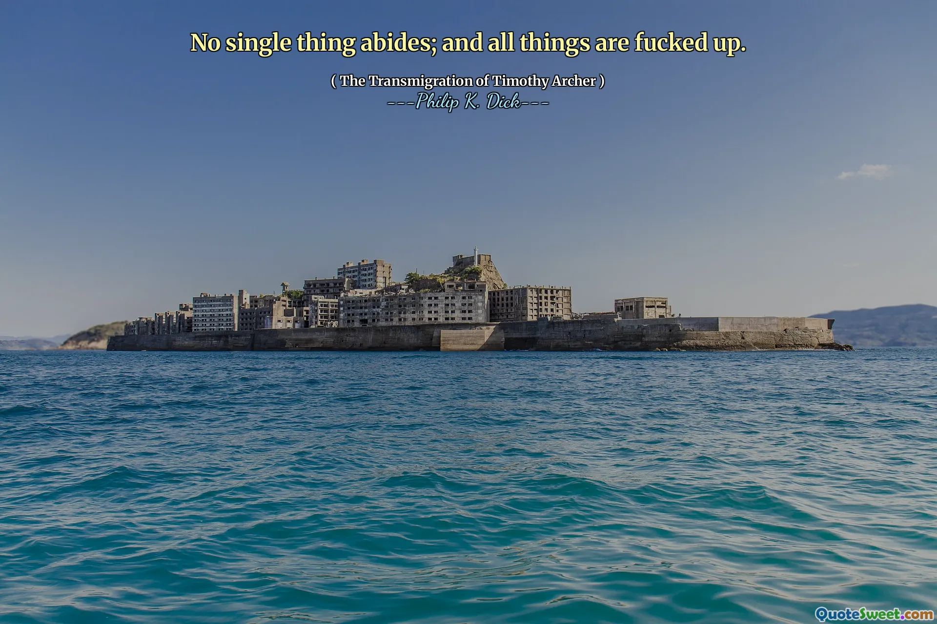 没有一件事遵守；所有事物都被搞砸了。