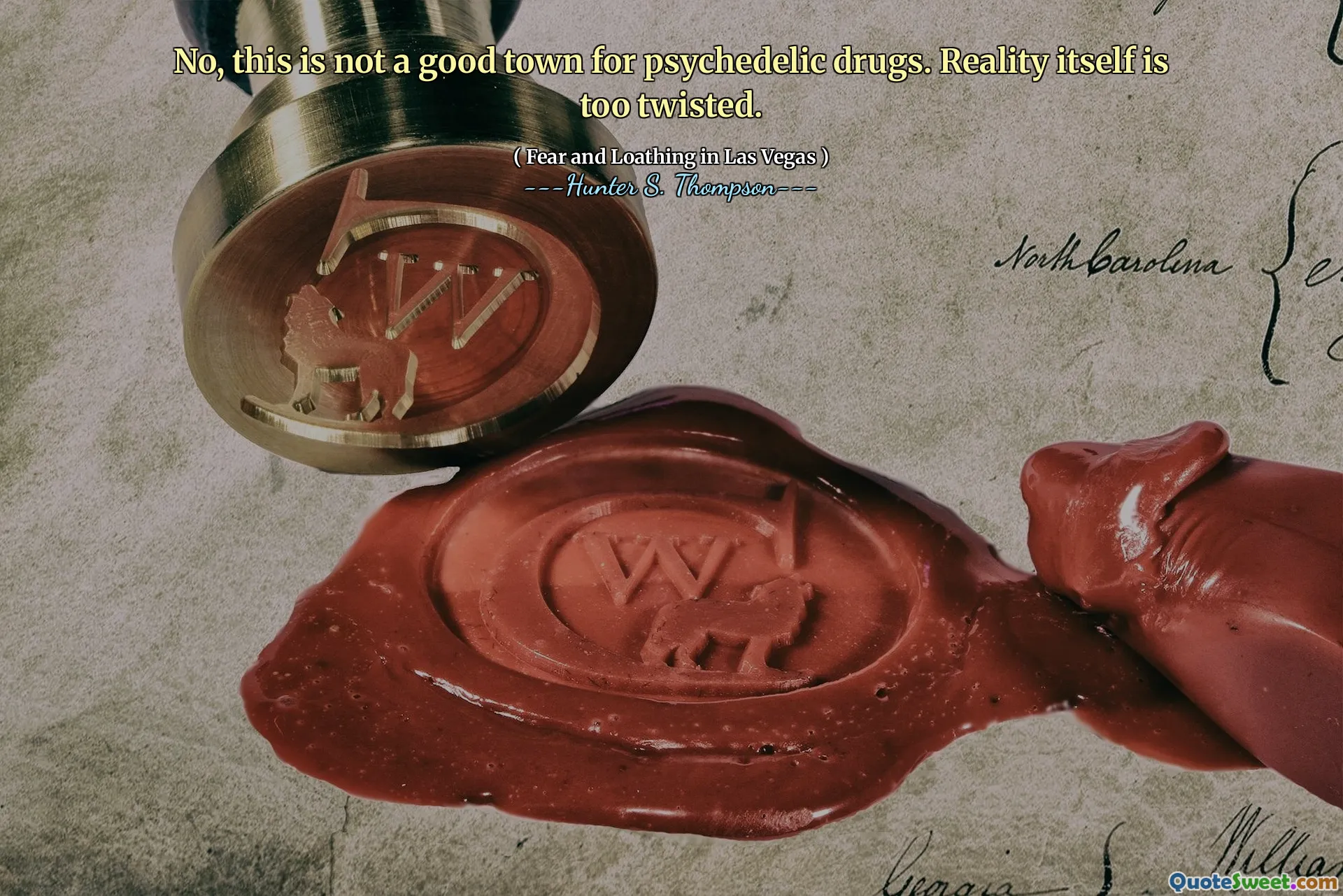 Nein, das ist keine gute Stadt für psychedelische Drogen. Die Realität selbst ist zu verdreht.