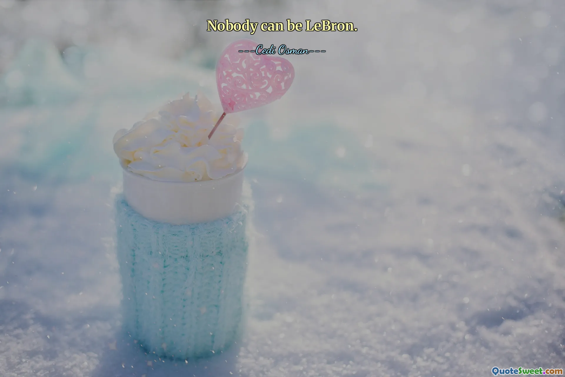 Nobody can be LeBron.