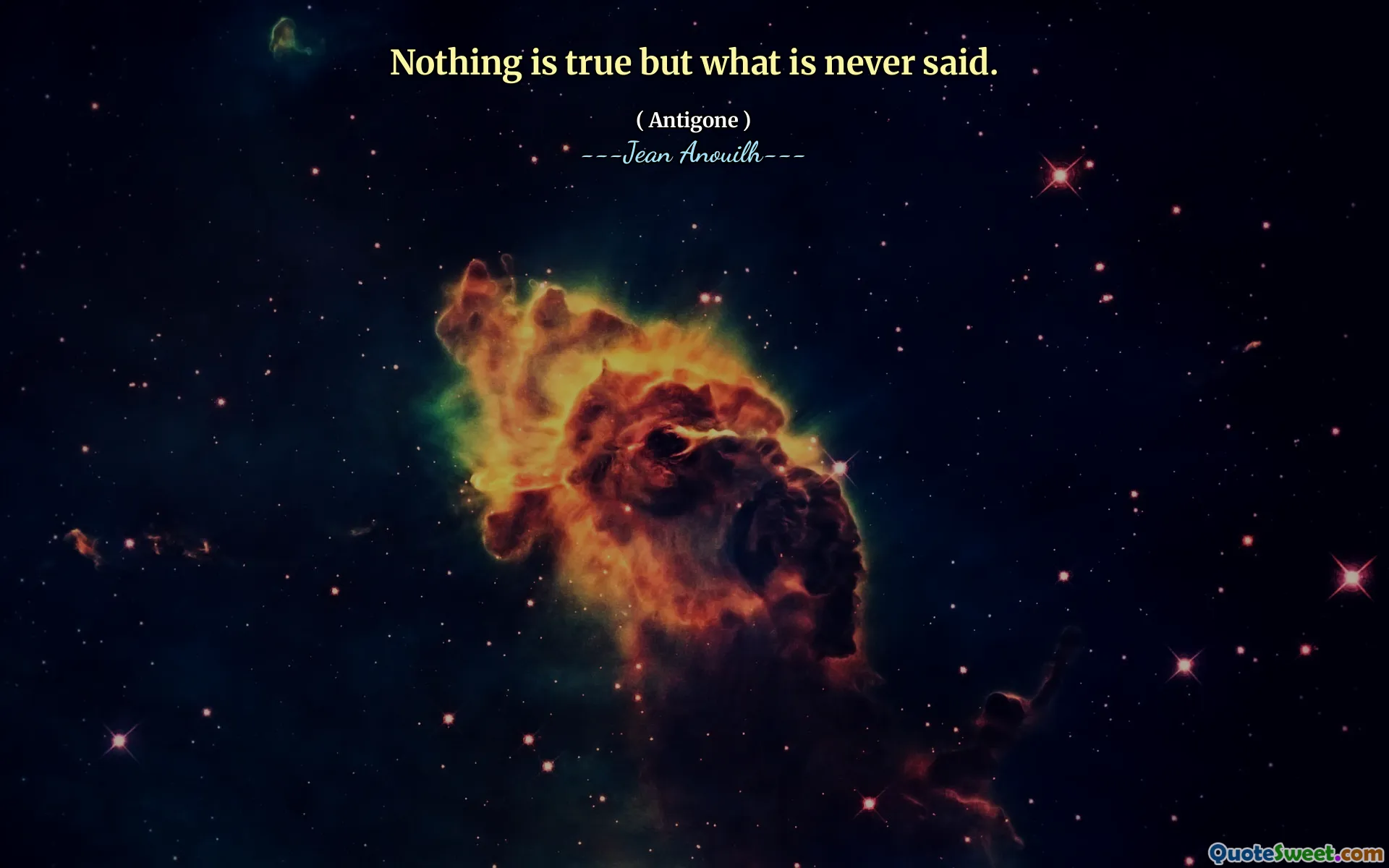 Tidak ada yang benar tetapi apa yang tidak pernah dikatakan.