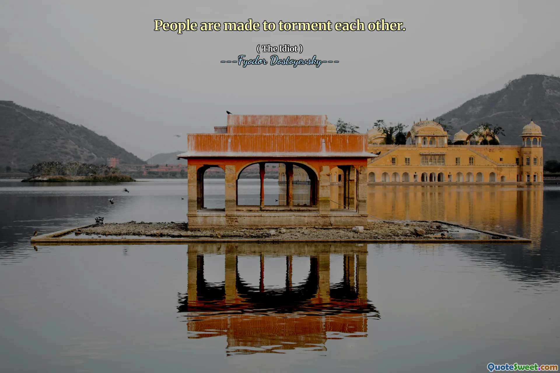 People are made to torment each other.