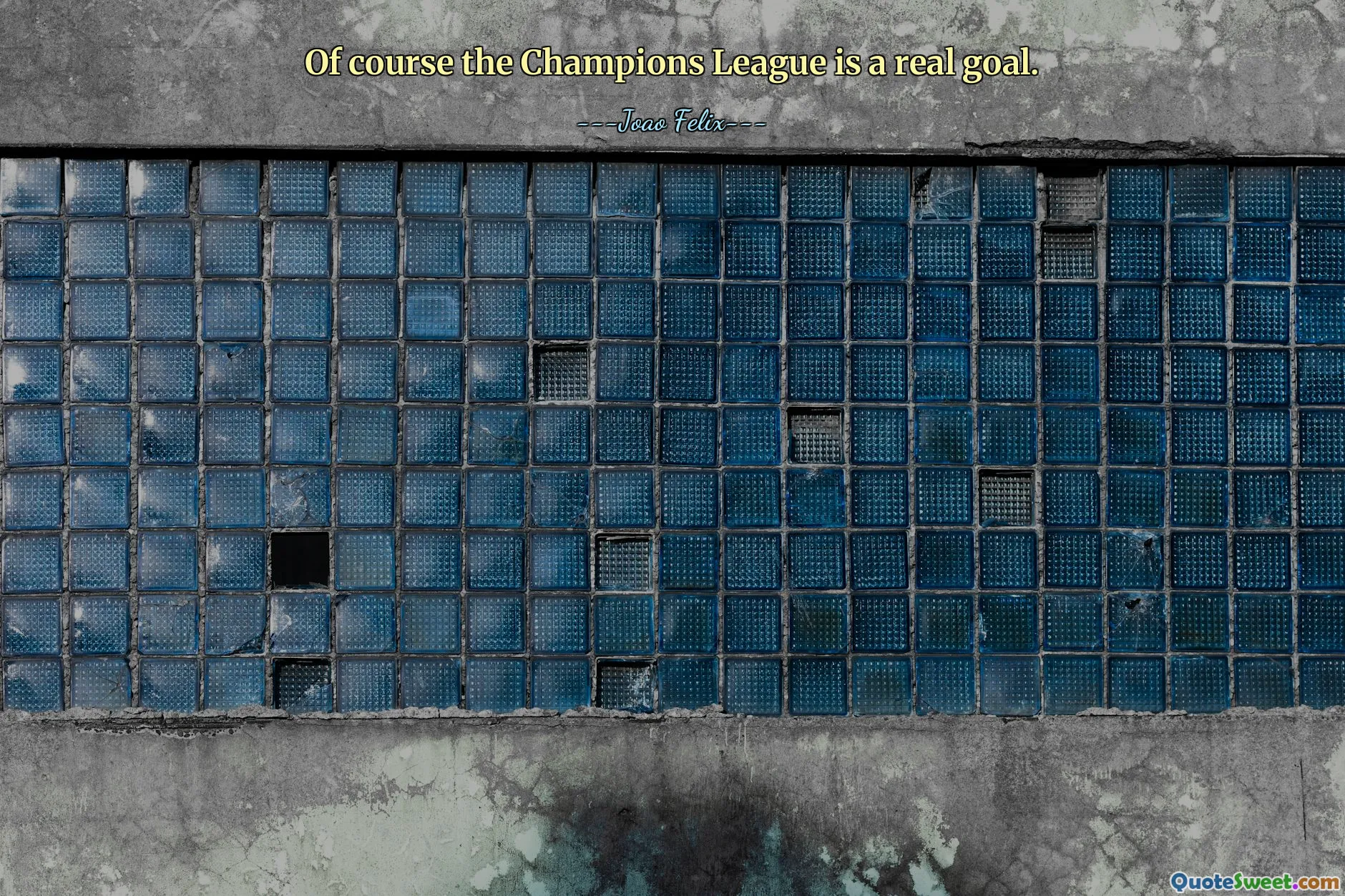 Of course the Champions League is a real goal.