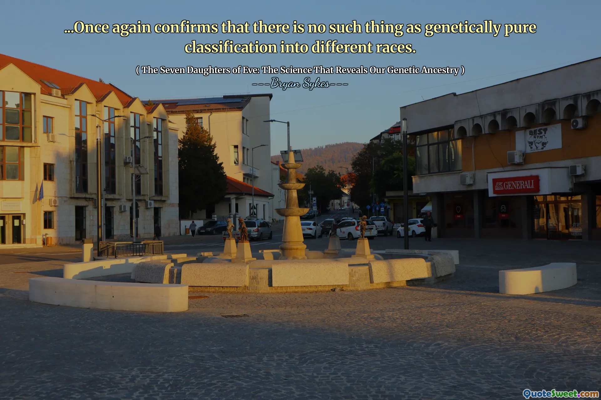 ... مرة أخرى تؤكد أنه لا يوجد شيء مثل التصنيف النقي وراثيا في سباقات مختلفة.