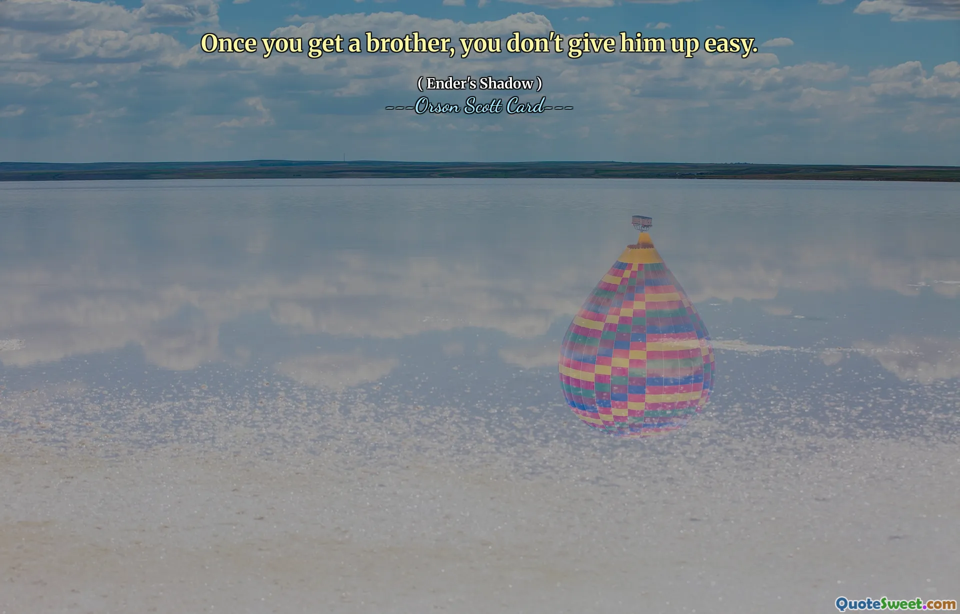 한번 형제를 얻으면 쉽게 포기하지 않습니다.