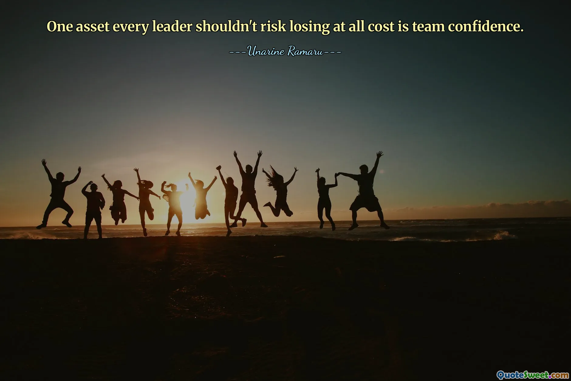One asset every leader shouldn't risk losing at all cost is team confidence.