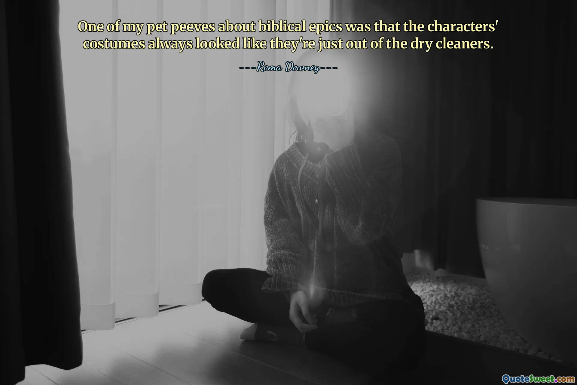 One of my pet peeves about biblical epics was that the characters' costumes always looked like they're just out of the dry cleaners.