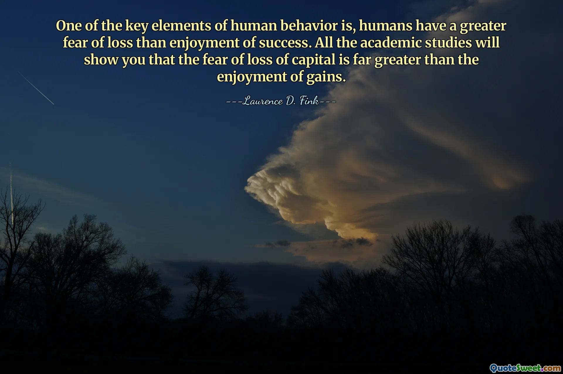 ადამიანის ქცევის ერთ-ერთი მთავარი ელემენტია, ადამიანებს დაკარგვის უფრო დიდი შიში აქვთ, ვიდრე წარმატების სიამოვნების. ყველა აკადემიური კვლევა გაჩვენებთ, რომ კაპიტალის დაკარგვის შიში ბევრად აღემატება მოგებით სიამოვნებას.