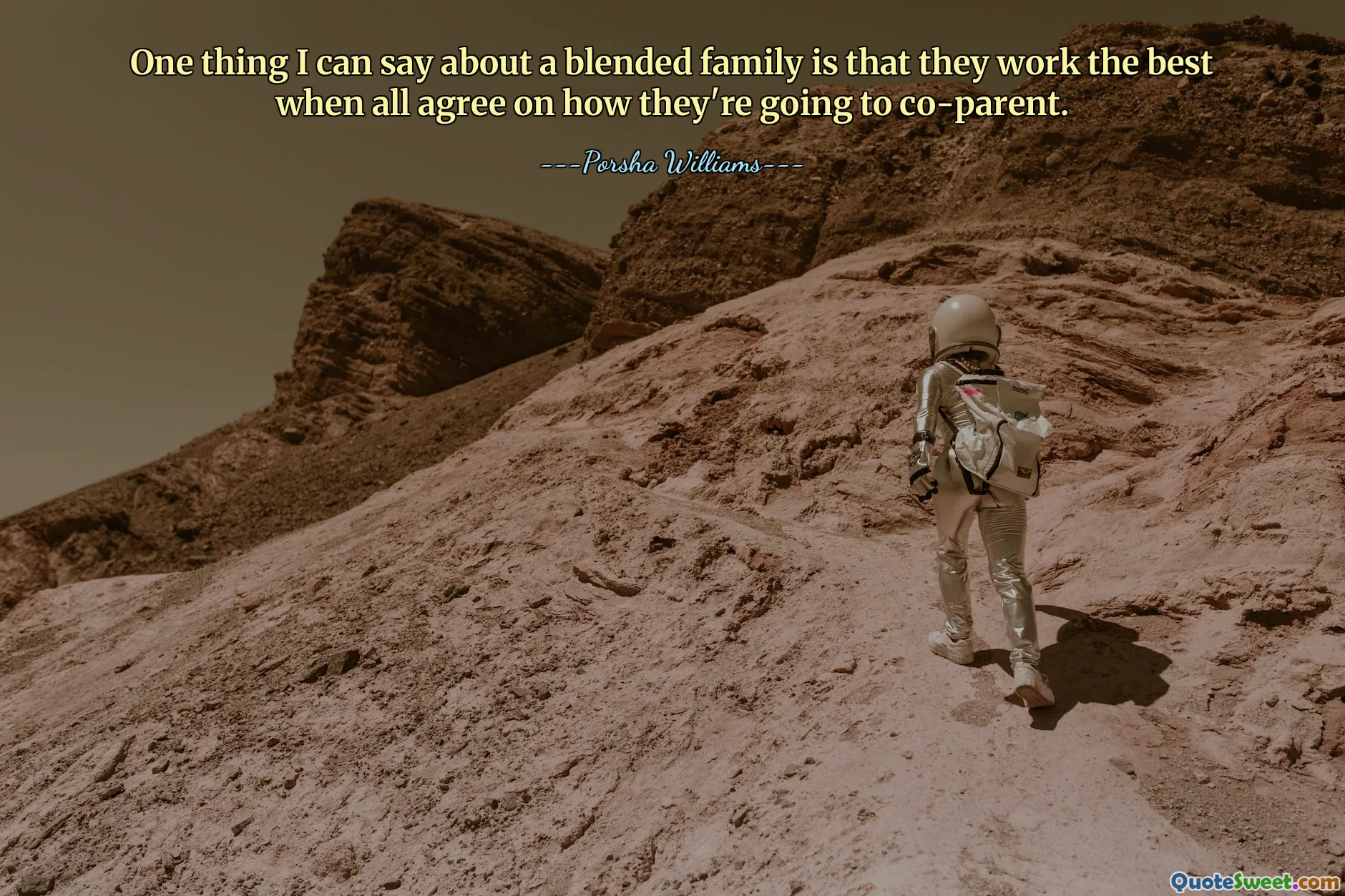 One thing I can say about a blended family is that they work the best when all agree on how they're going to co-parent.