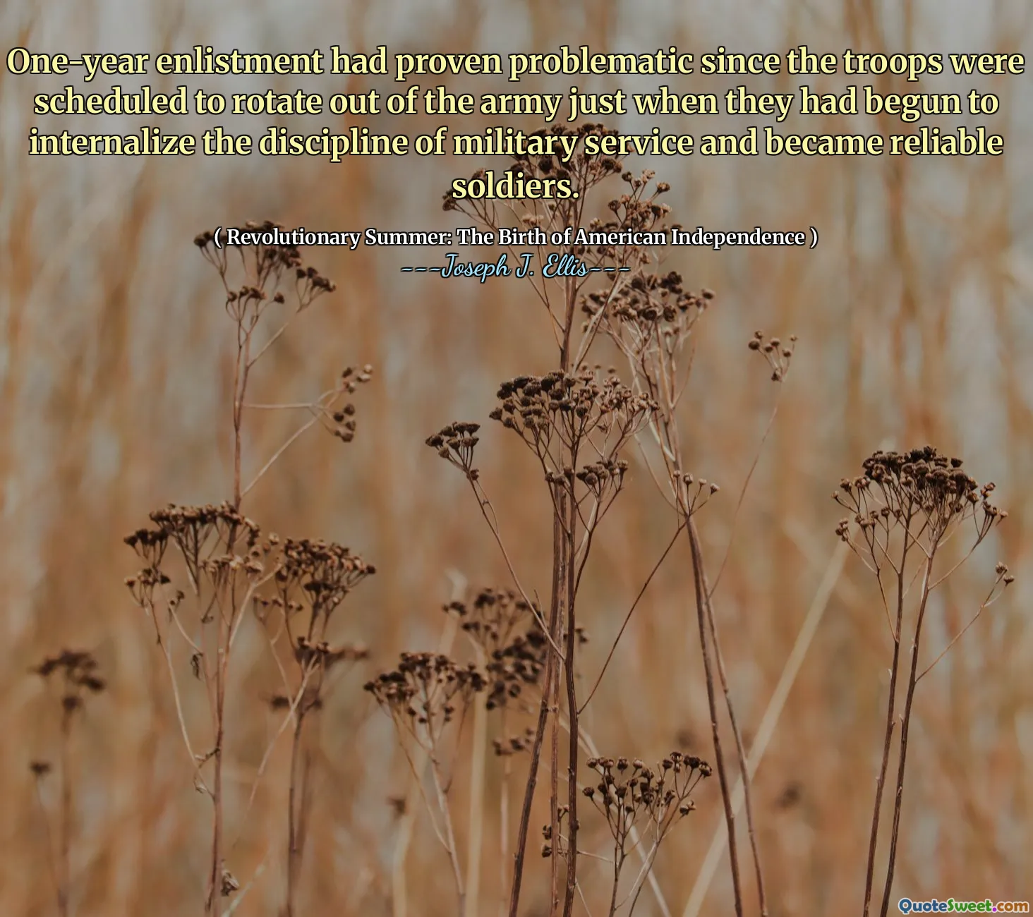 One-year enlistment had proven problematic since the troops were scheduled to rotate out of the army just when they had begun to internalize the discipline of military service and became reliable soldiers.