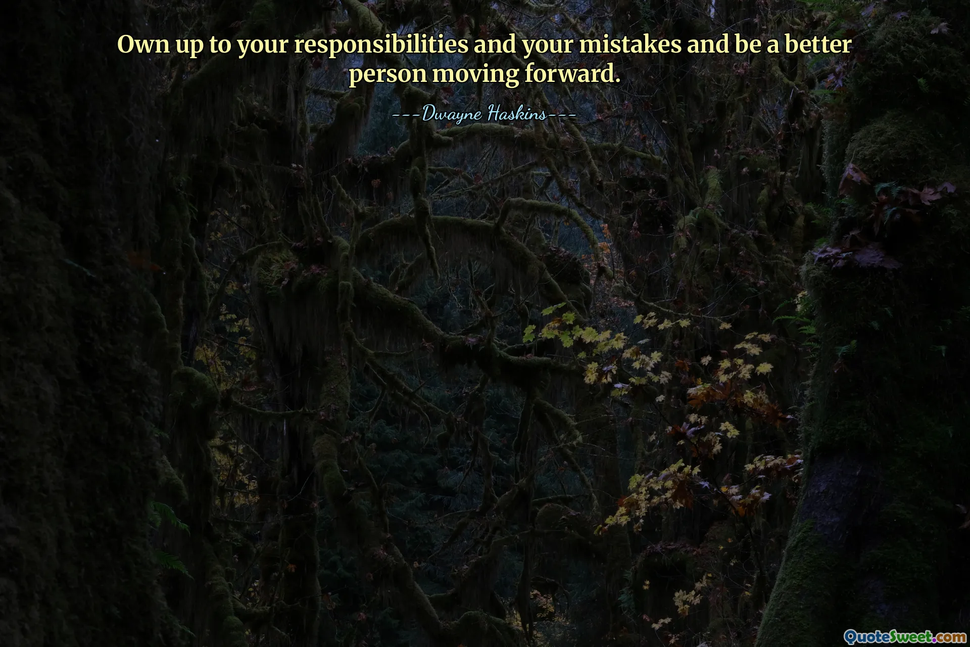 Own up to your responsibilities and your mistakes and be a better person moving forward.