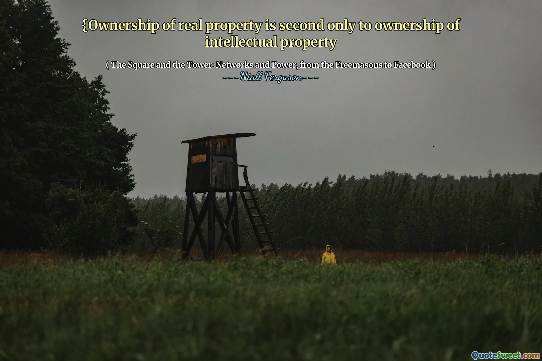 {Ownership of real property is second only to ownership of intellectual property