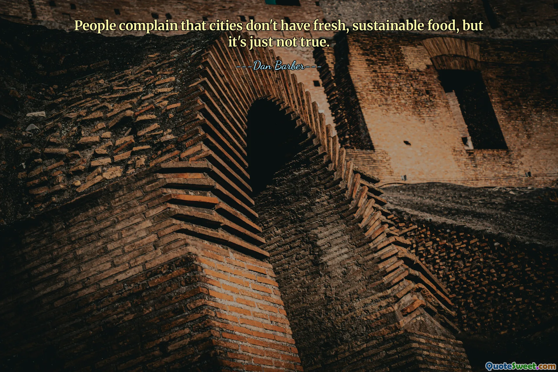 People complain that cities don't have fresh, sustainable food, but it's just not true.