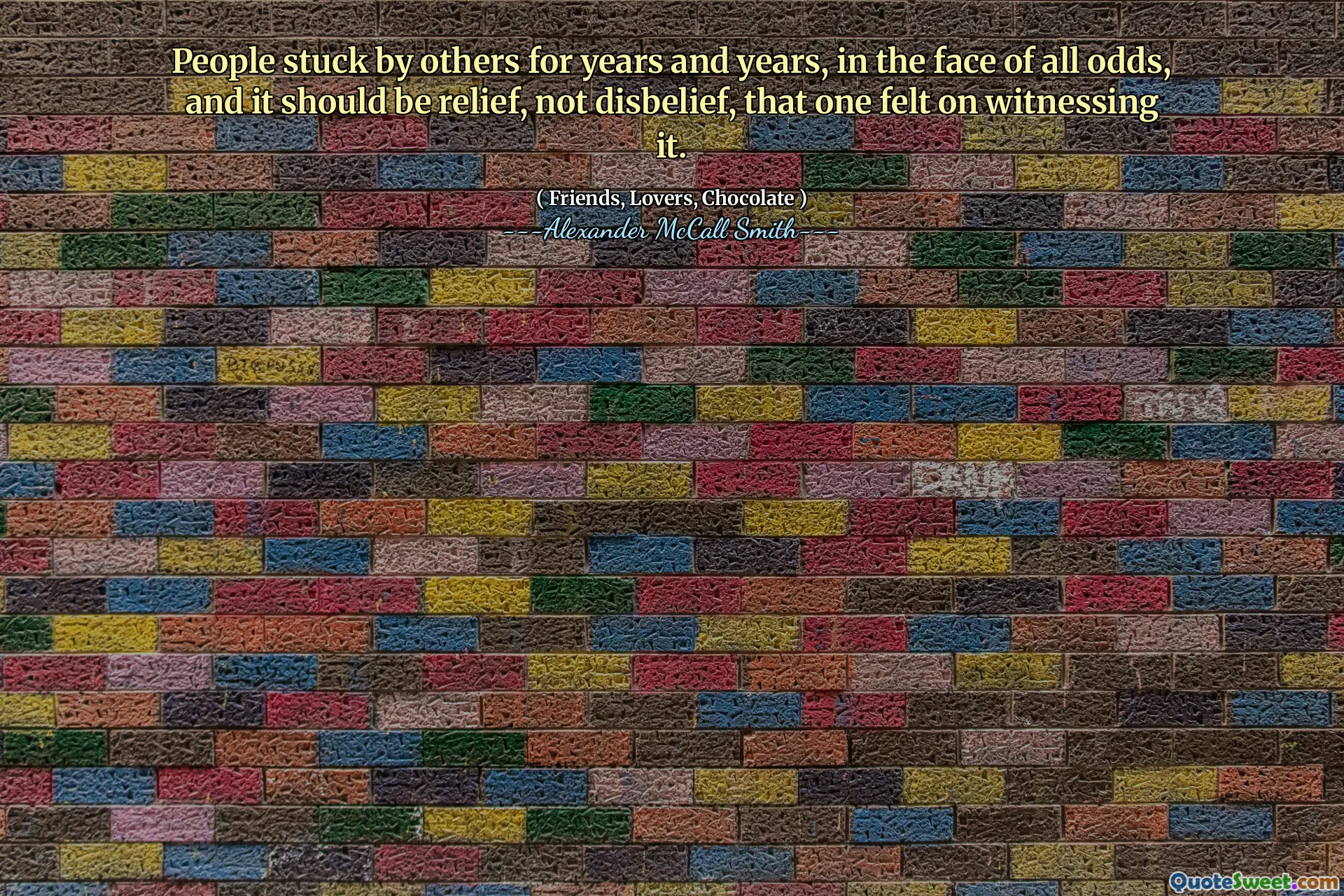 Le persone bloccate da altri per anni e anni, di fronte a tutte le previsione, e dovrebbe essere sollievo, non incredulità, che si sentiva nel testimoniarlo.