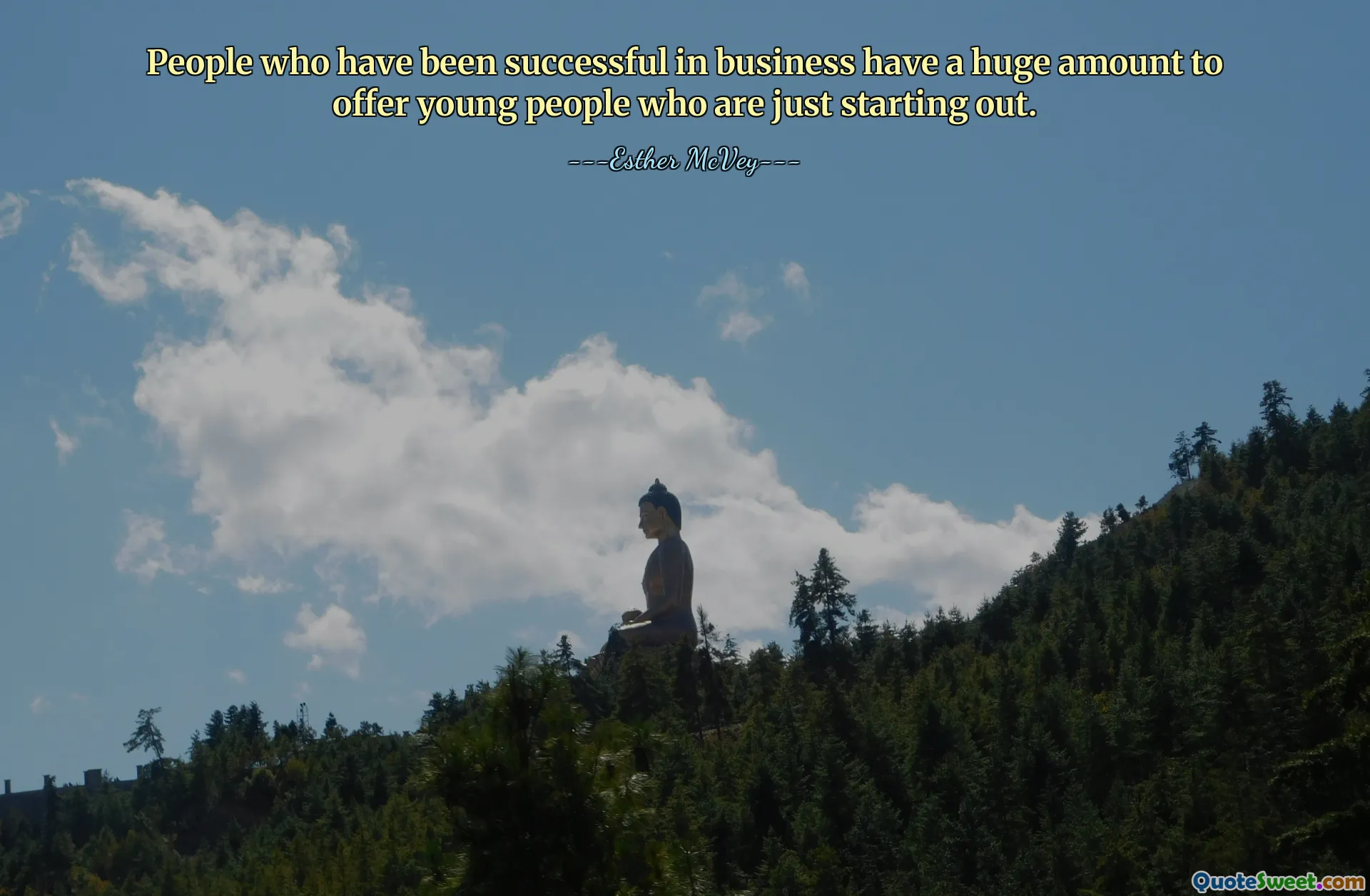 People who have been successful in business have a huge amount to offer young people who are just starting out.