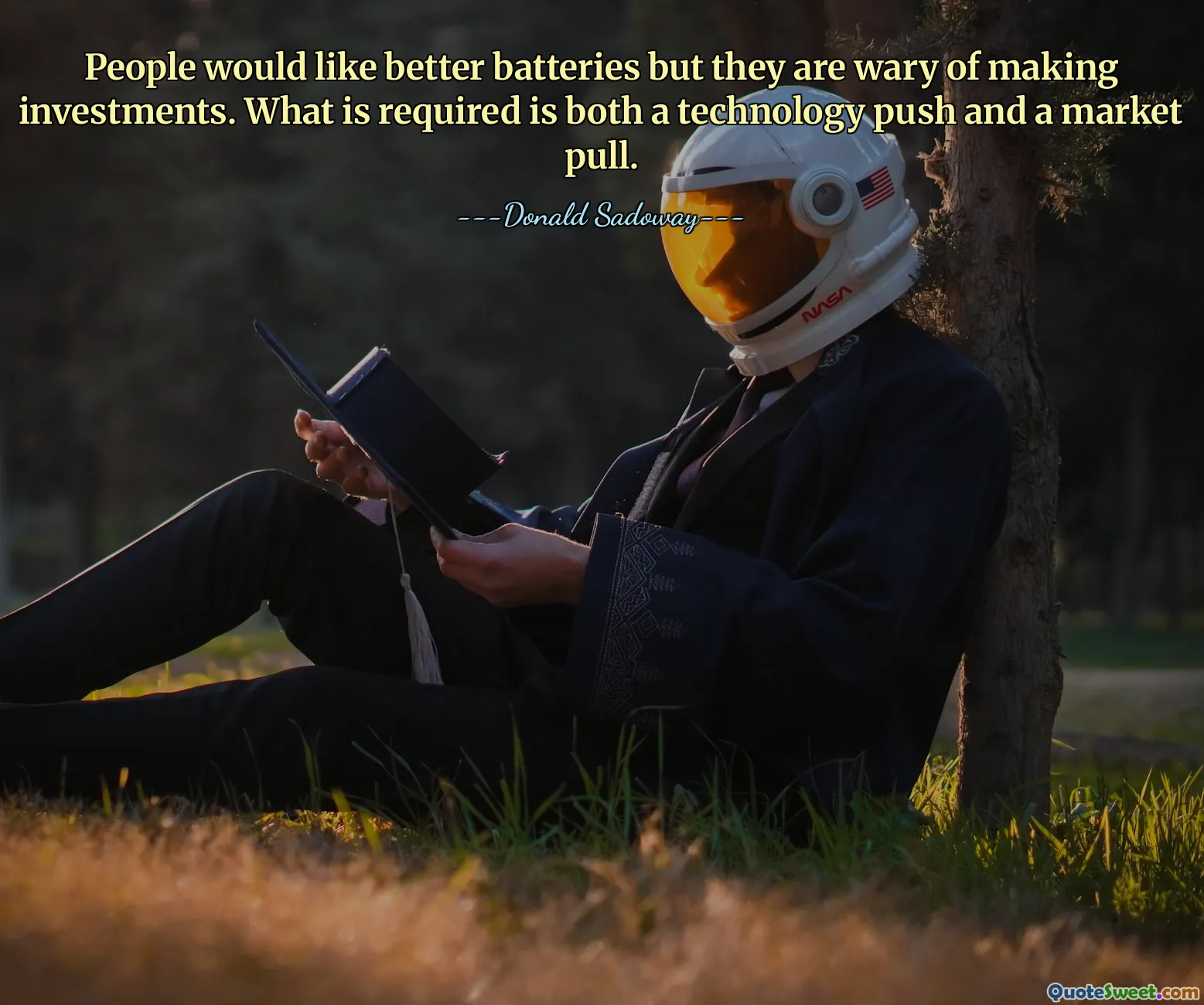 Les gens aimeraient de meilleures batteries, mais ils hésitent à investir. Ce qu’il faut, c’est à la fois une poussée technologique et une traction du marché.
