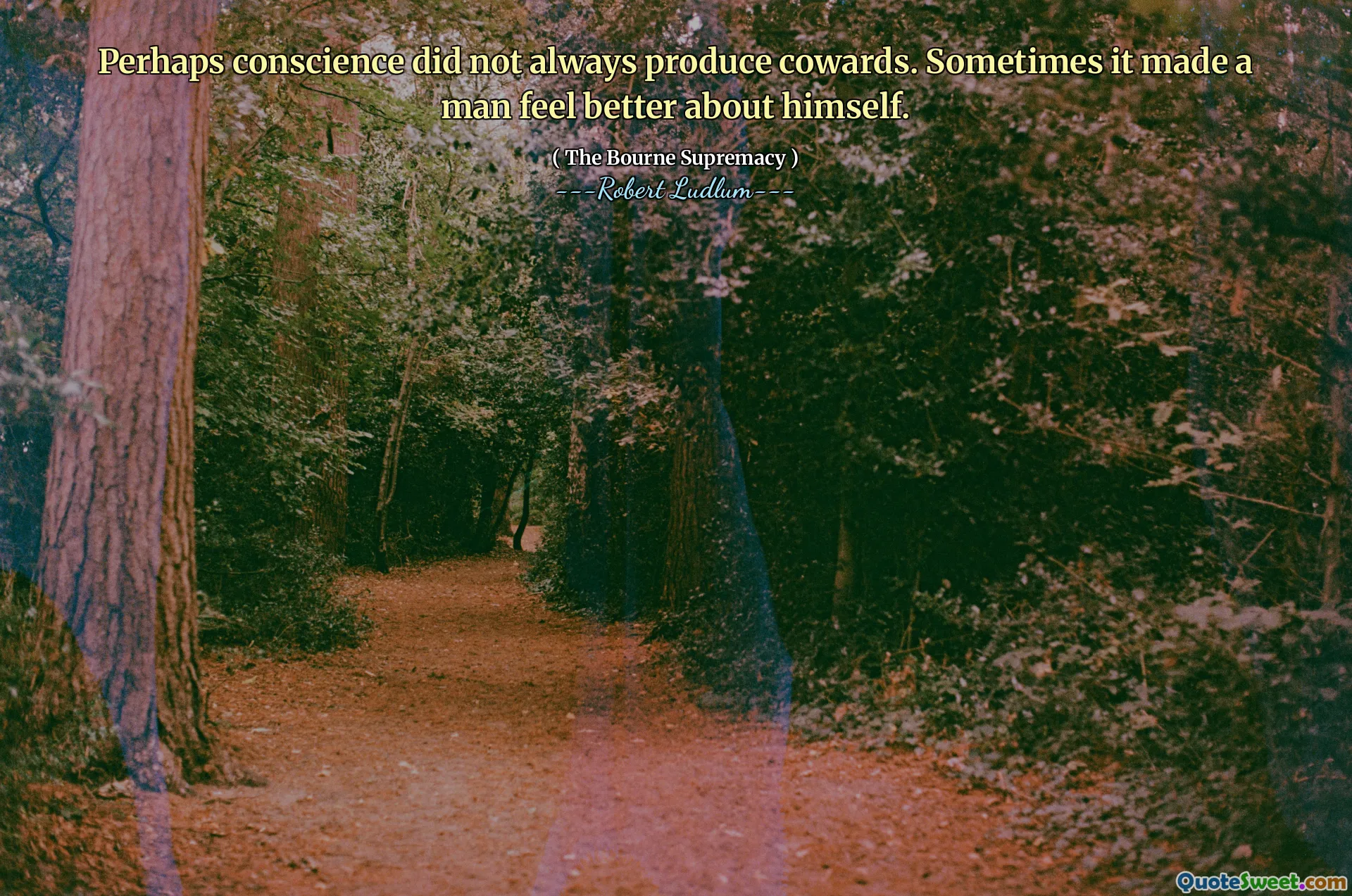 也许良心并不总是会产生胆小鬼。有时，这会使一个男人对自己感觉更好。