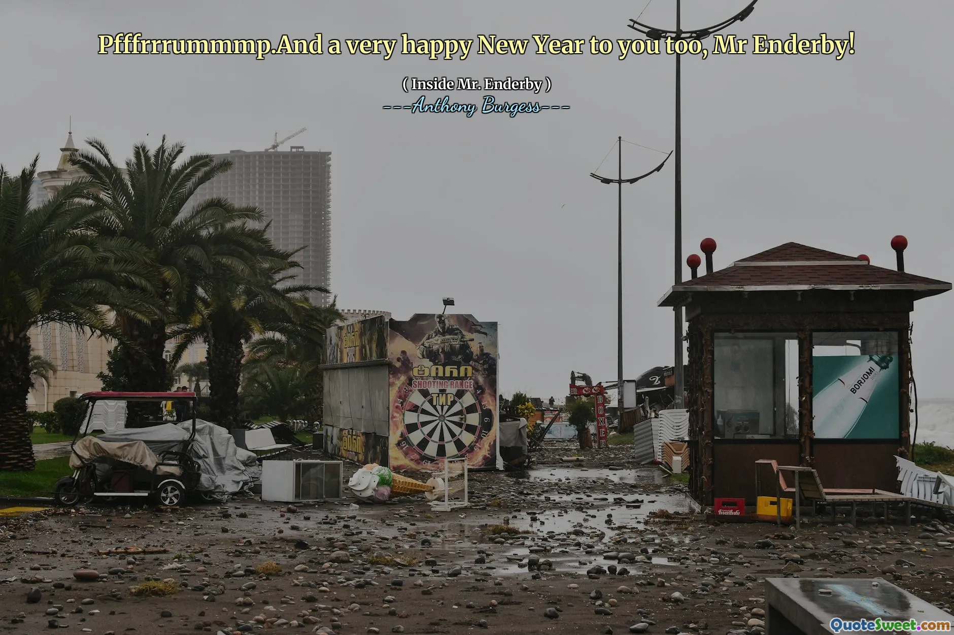 Pfffrrrummmp.And a very happy New Year to you too, Mr Enderby!