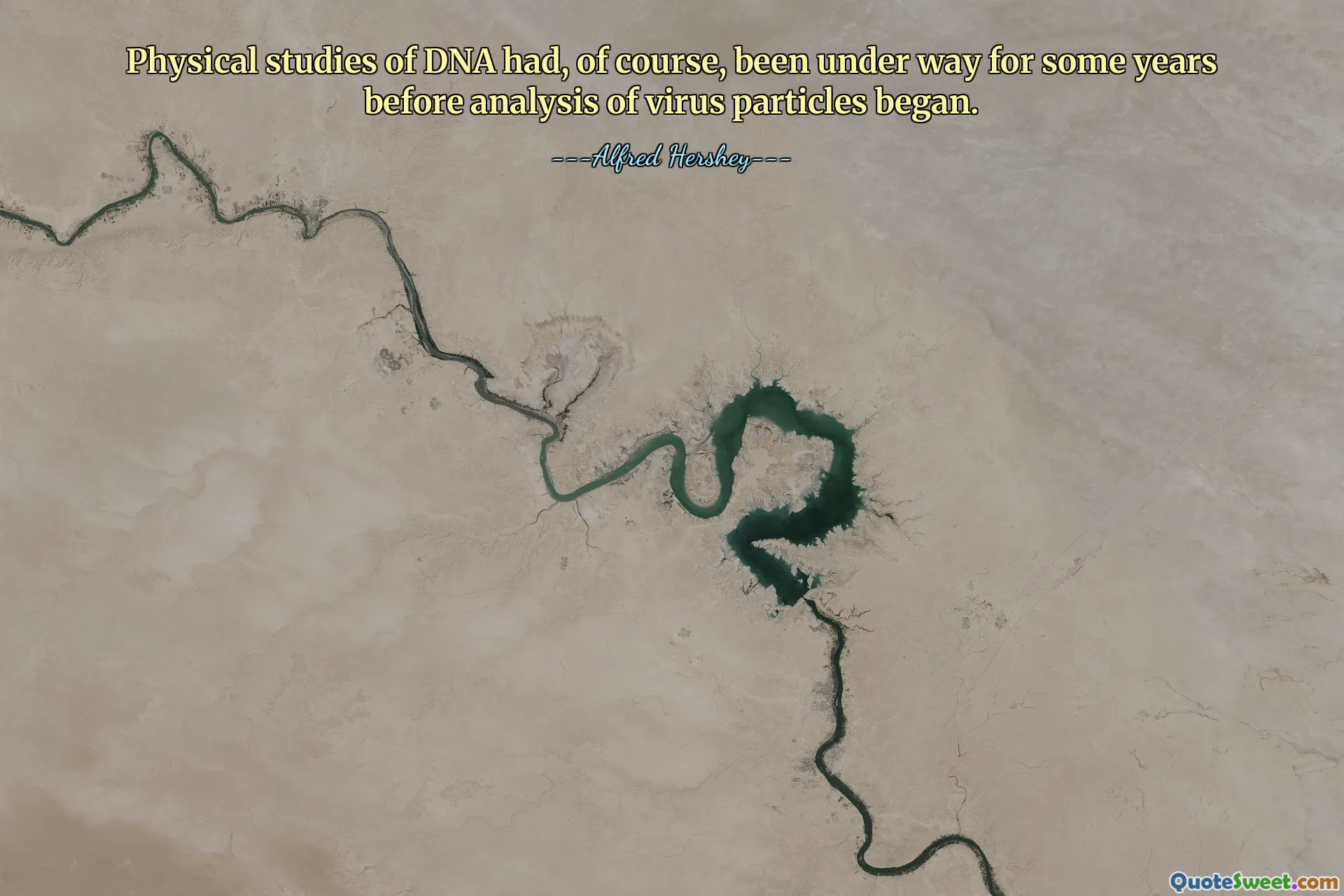 Physical studies of DNA had, of course, been under way for some years before analysis of virus particles began.