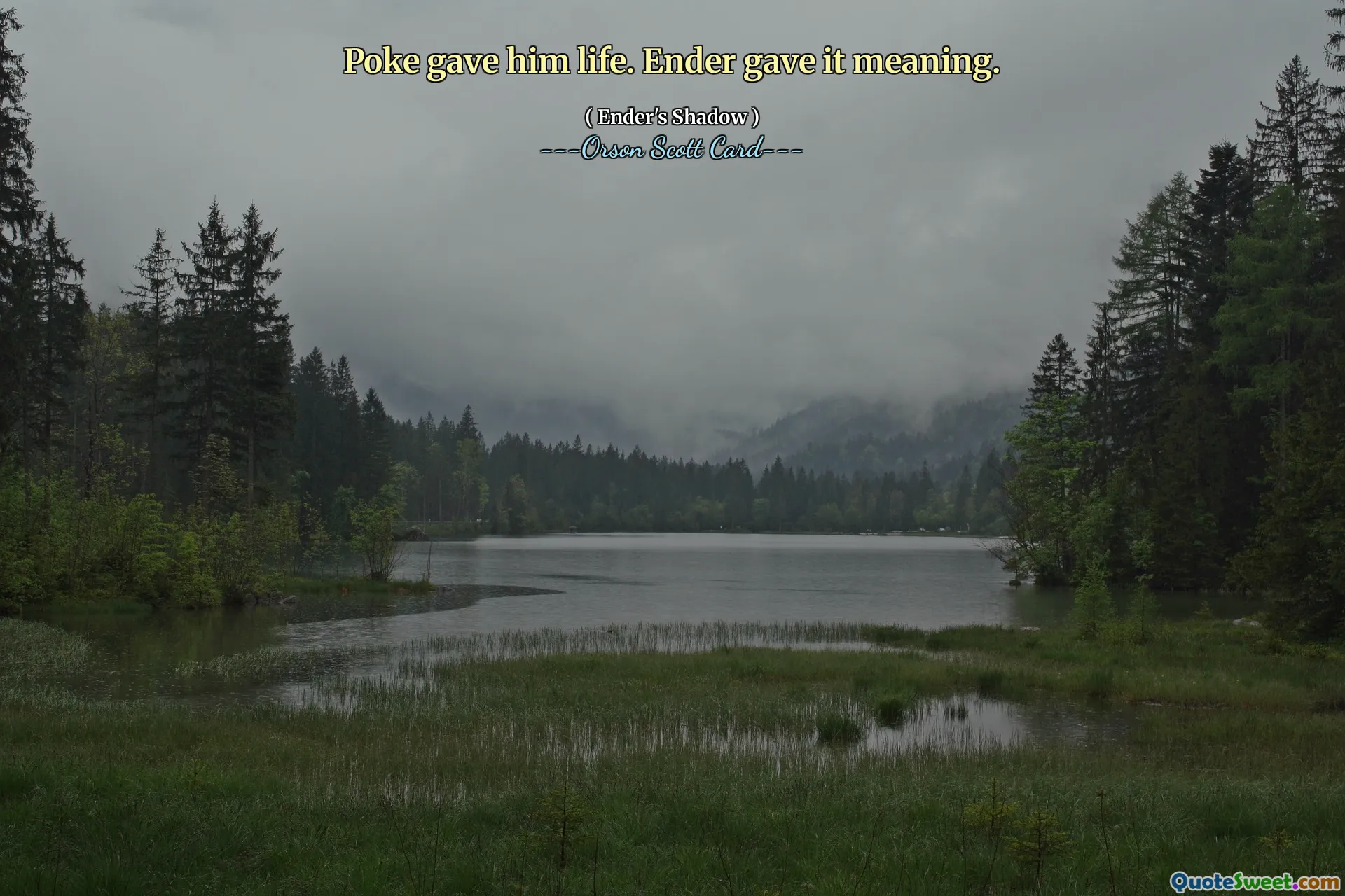 Poke lui a donné la vie. Ender lui a donné un sens.