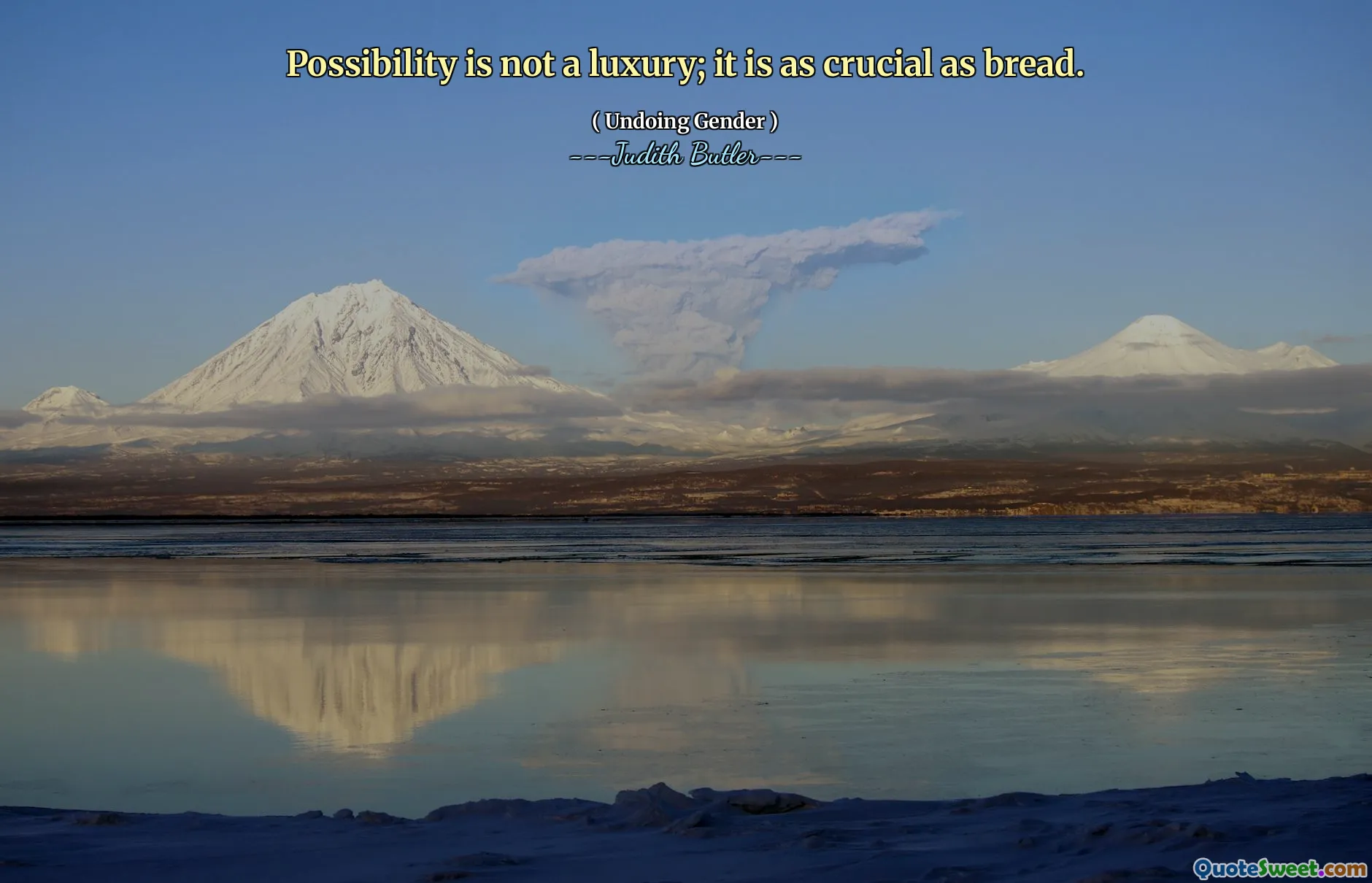 الاحتمال ليس رفاهية. إنه أمر بالغ الأهمية مثل الخبز.