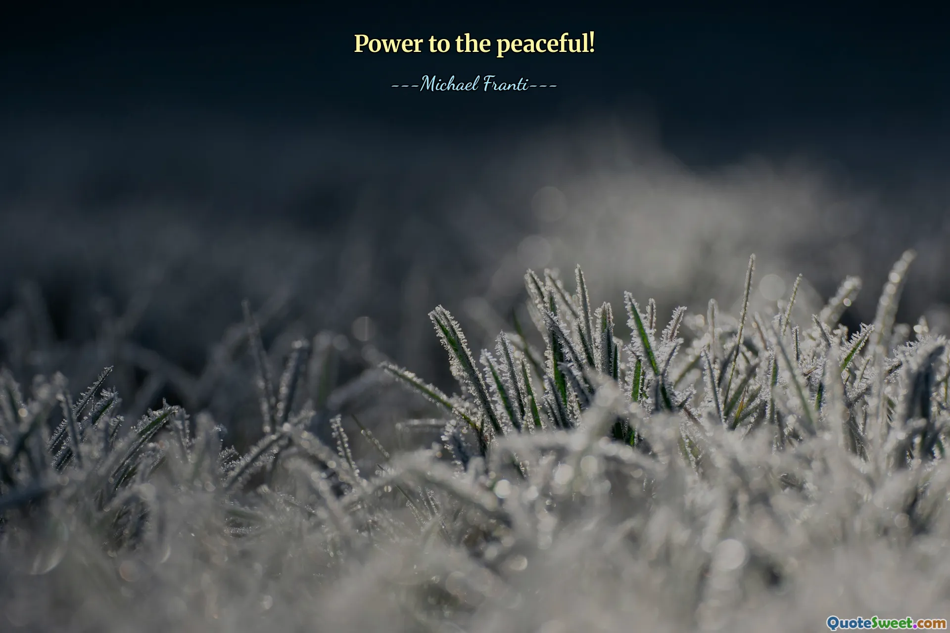 Power to the peaceful!