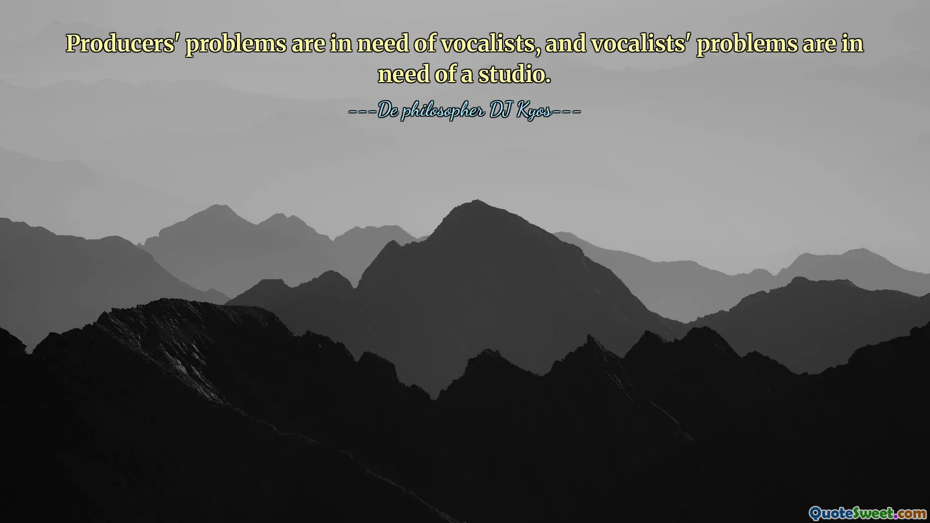 Producers' problems are in need of vocalists, and vocalists' problems are in need of a studio.