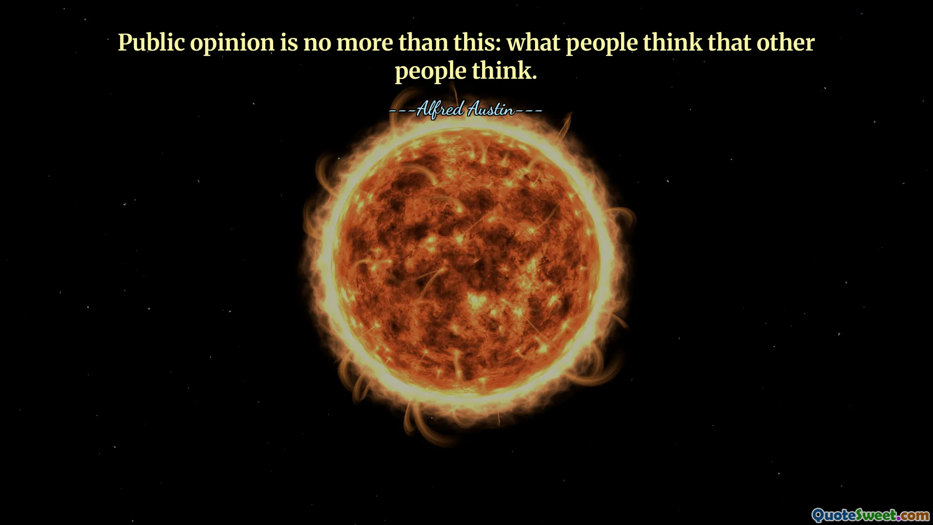 Public opinion is no more than this: what people think that other people think.